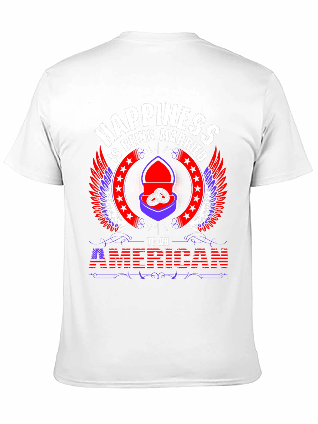 Happiness Is Being Married To An American T-Shirt