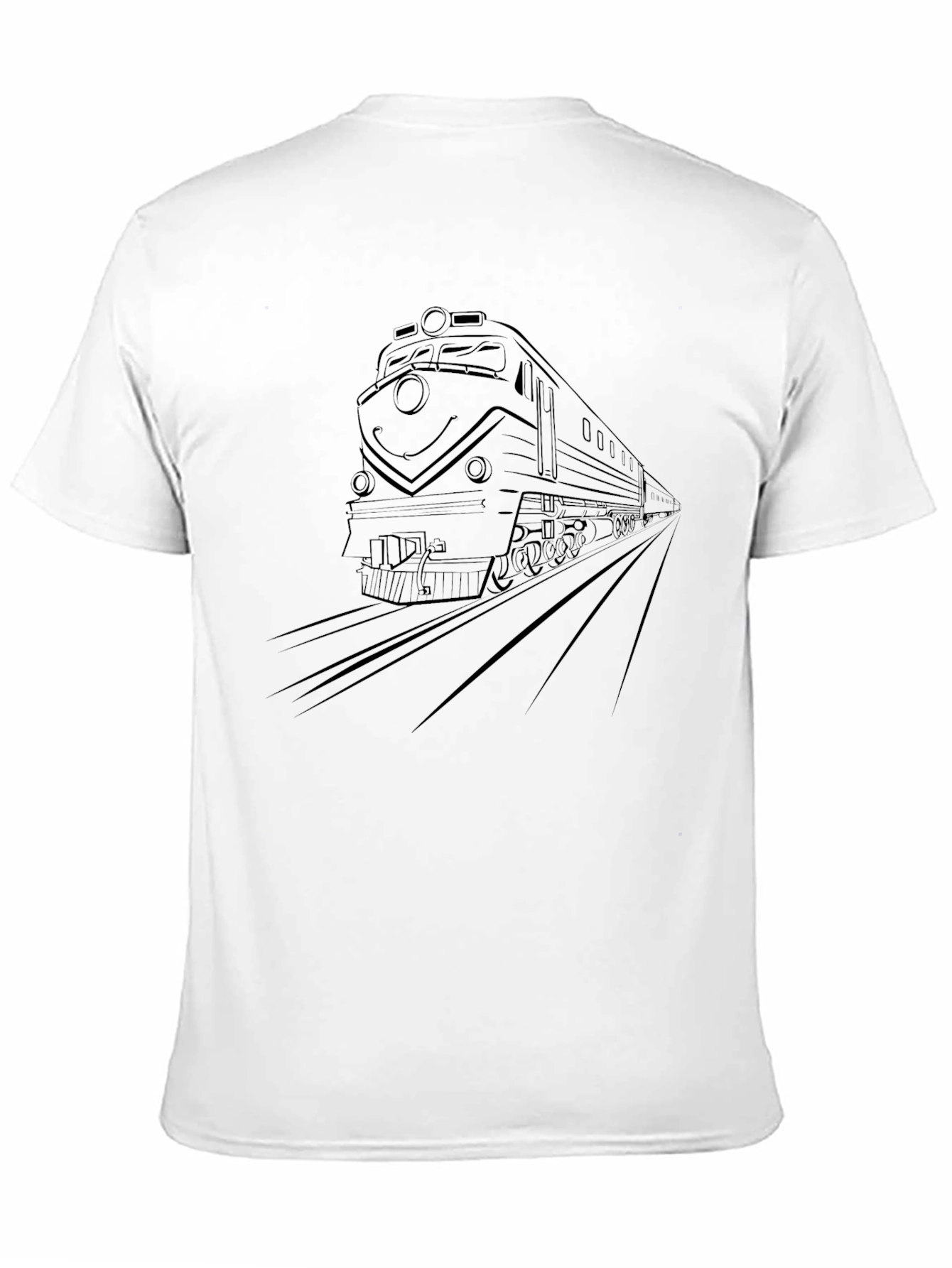 Train Graphic Tee - Classic Locomotive Shirt