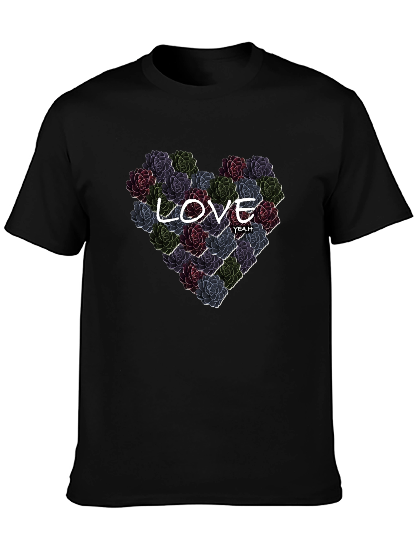 Floral Heart Love T-Shirt - Stylish Graphic Tee