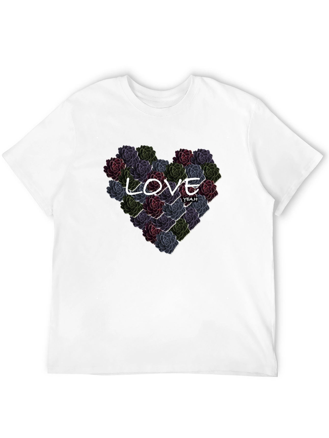 Floral Heart Love T-Shirt - Stylish Graphic Tee