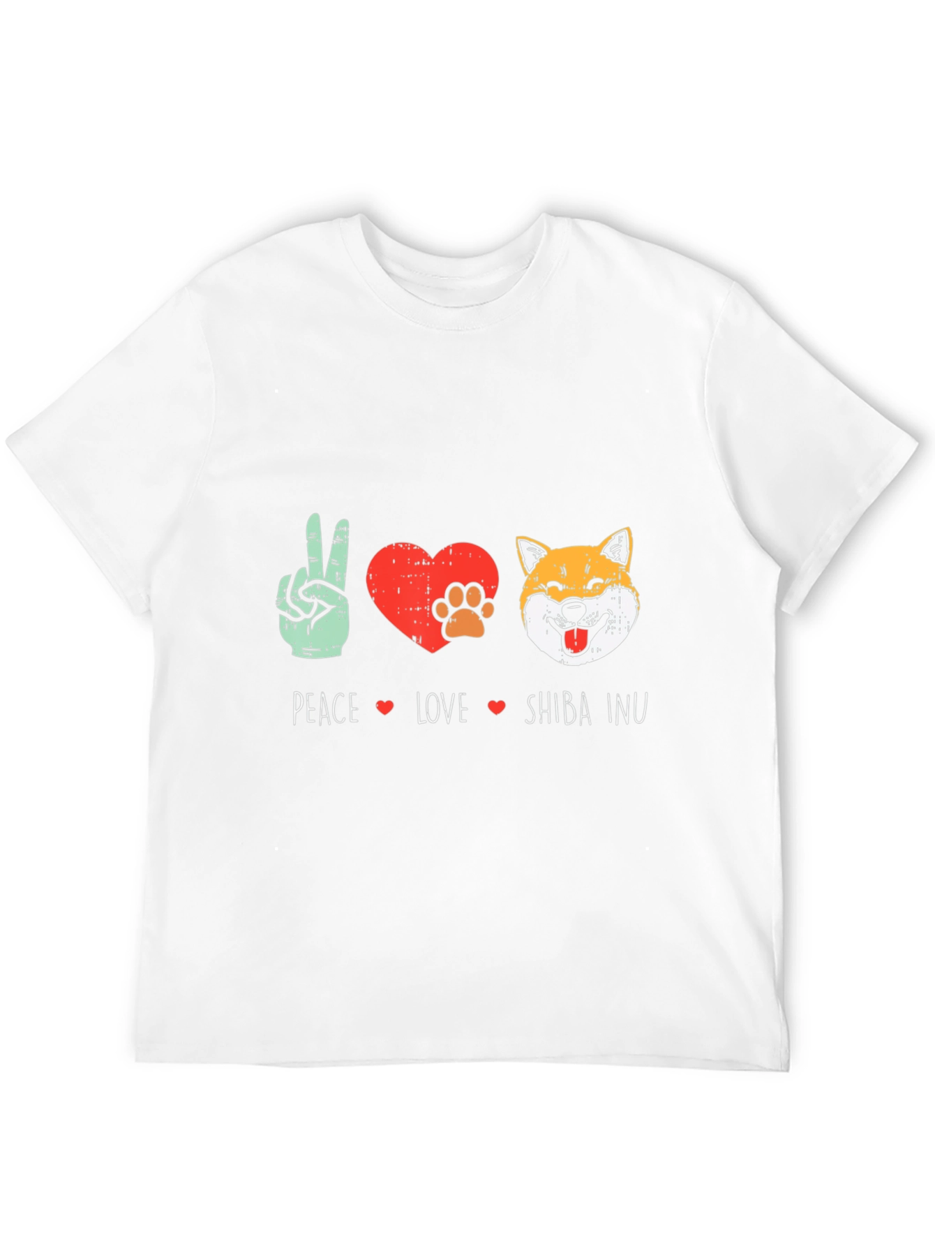 Peace Love Shiba Inu T-Shirt - Dog Lover Tee