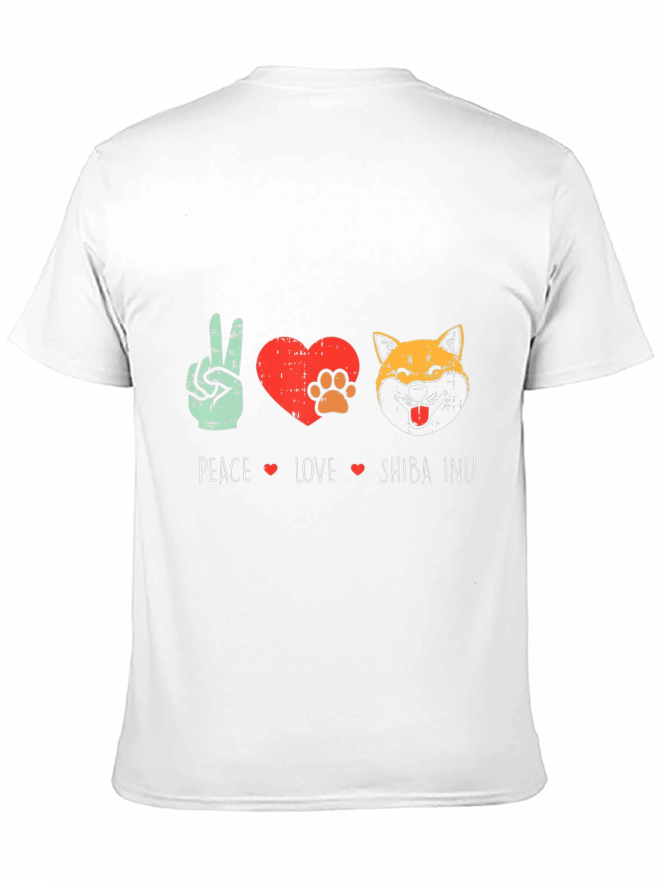 Peace Love Shiba Inu T-Shirt - Dog Lover Tee