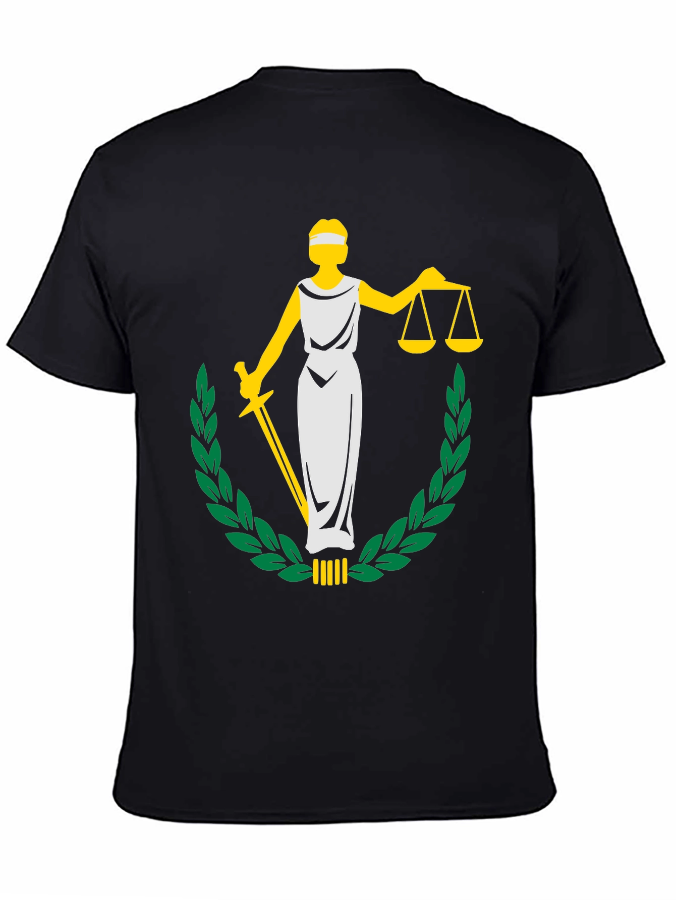 Justice Graphic Tee - Black Unisex T-Shirt
