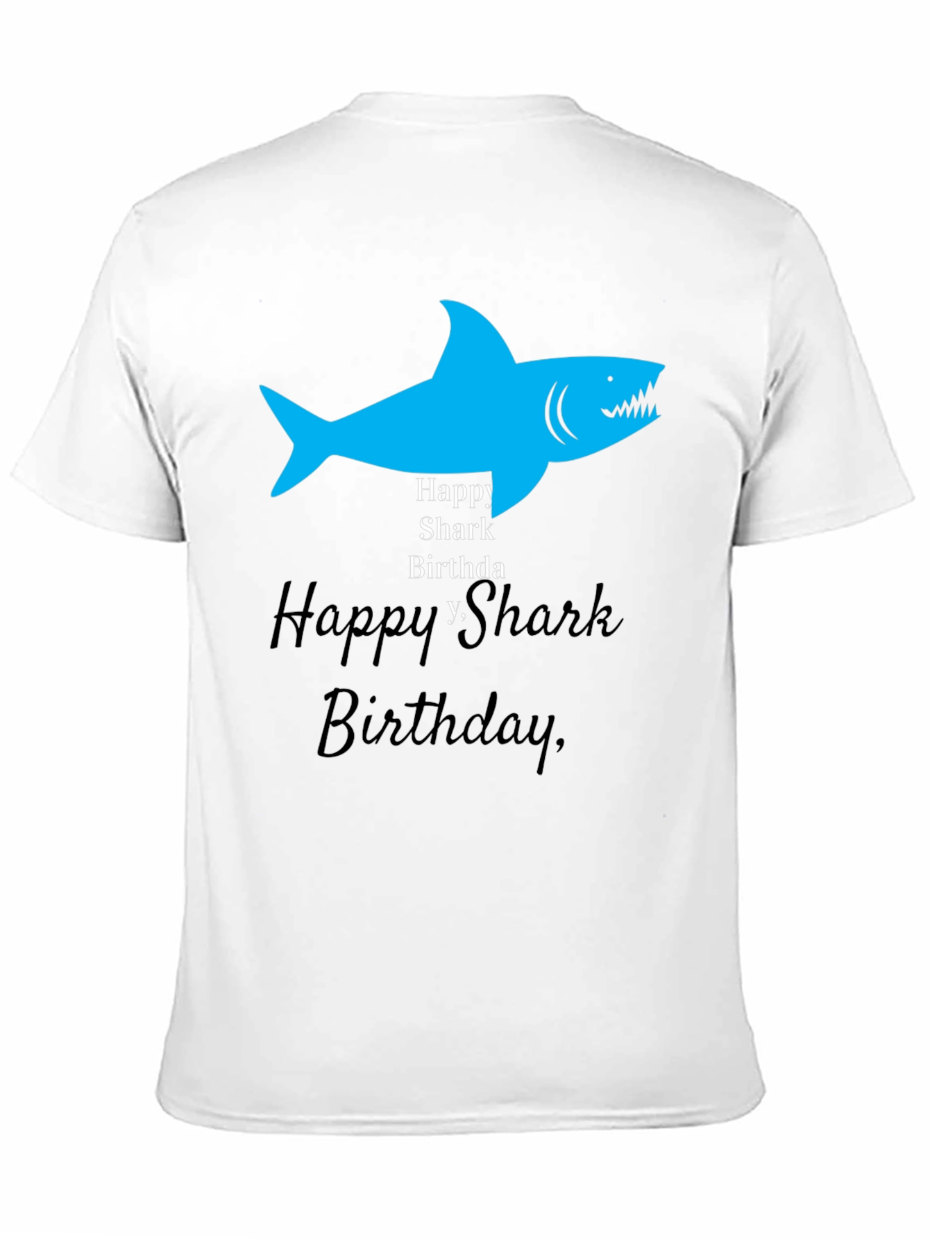 Happy Shark Birthday Graphic Tee