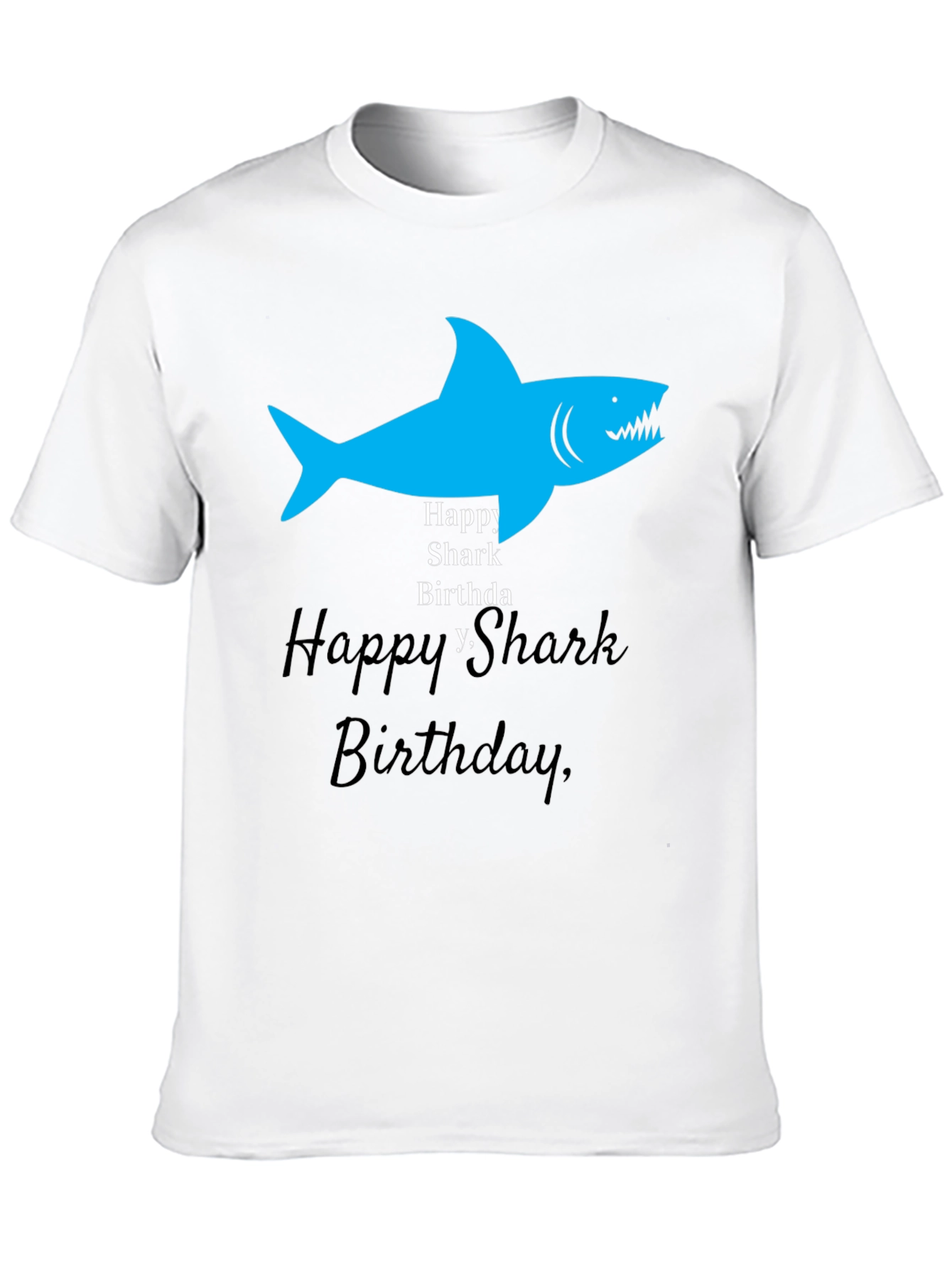 Happy Shark Birthday Graphic Tee