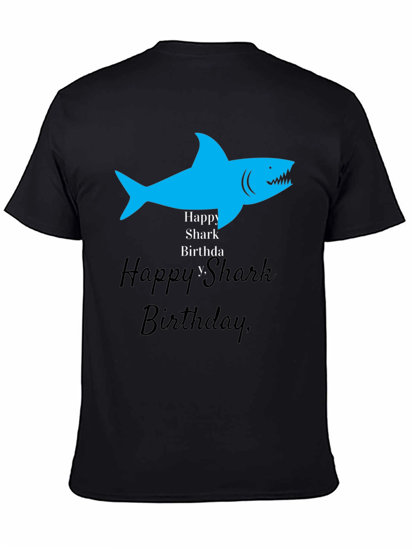 Happy Shark Birthday Graphic Tee