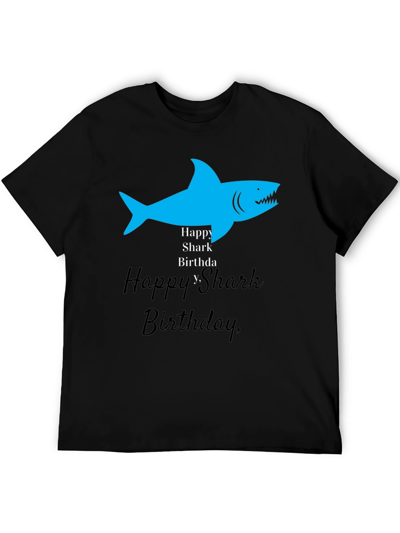 Happy Shark Birthday Graphic Tee