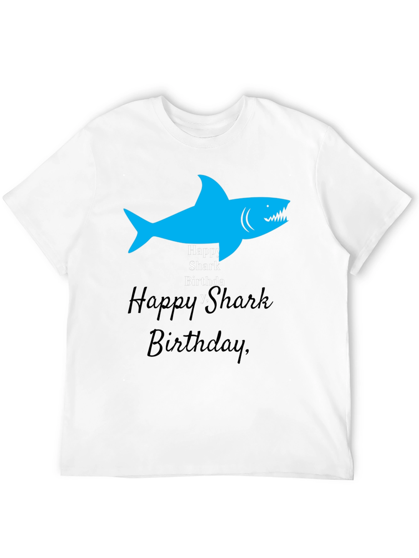 Happy Shark Birthday Graphic Tee