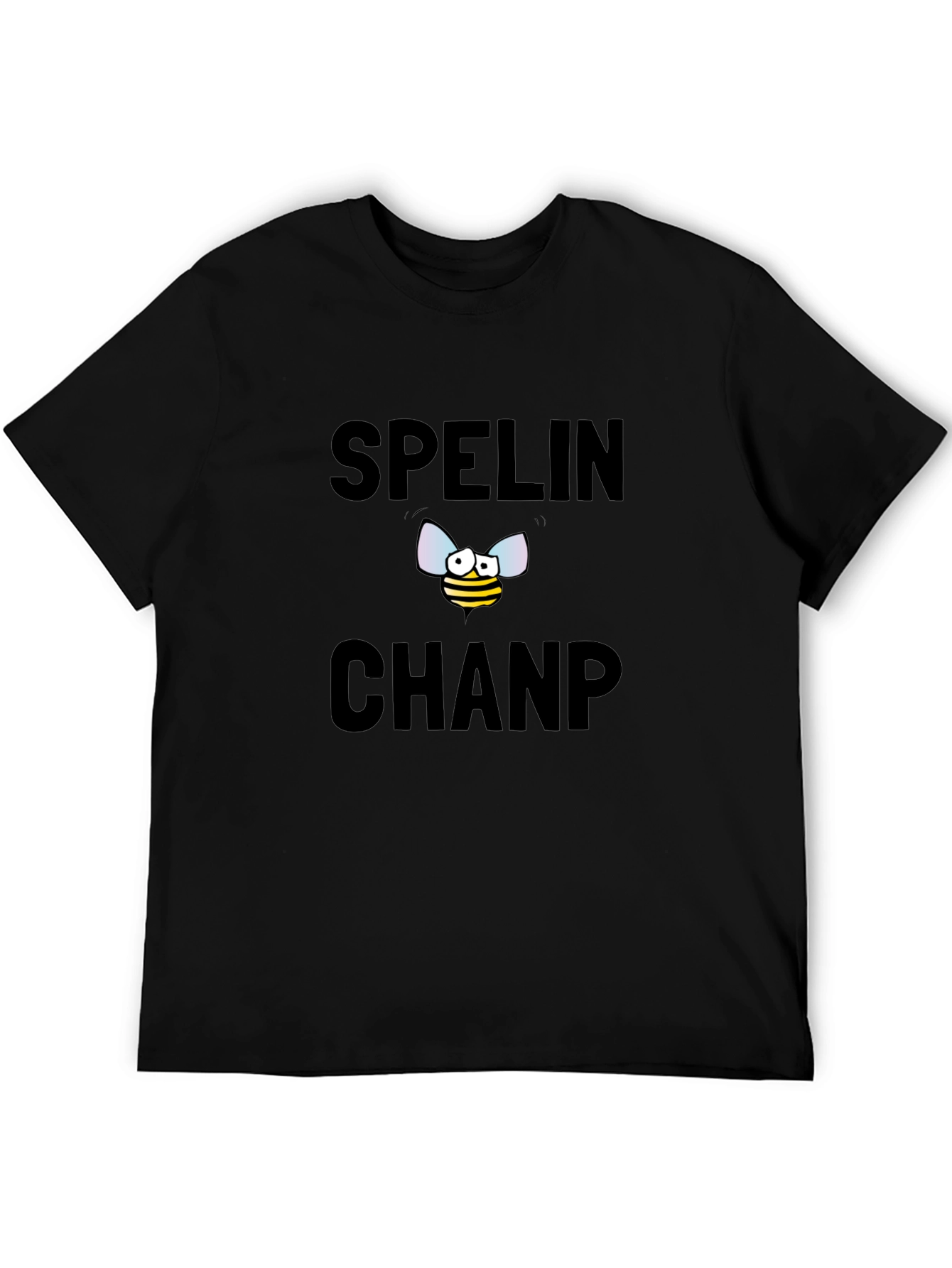 Spelling Bee Champ Graphic Tee - Black