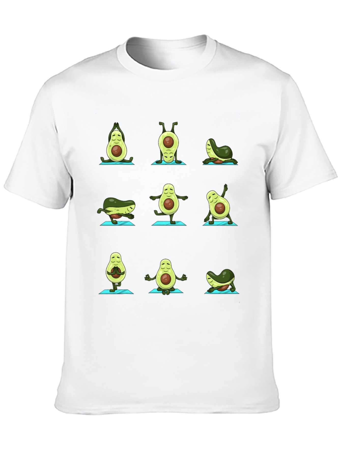 Avocado Yoga Black T-Shirt