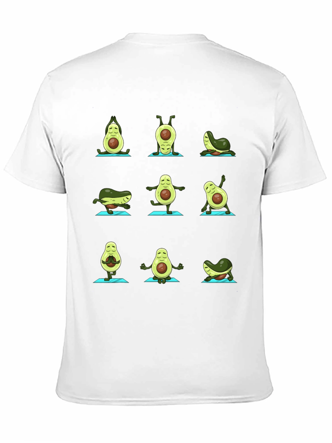 Avocado Yoga Black T-Shirt