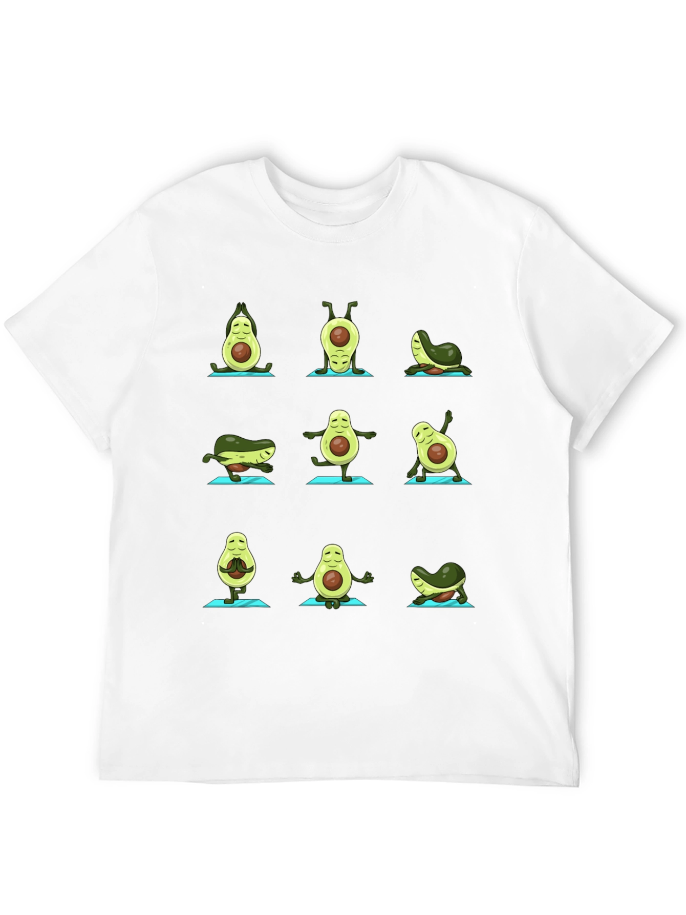 Avocado Yoga Black T-Shirt
