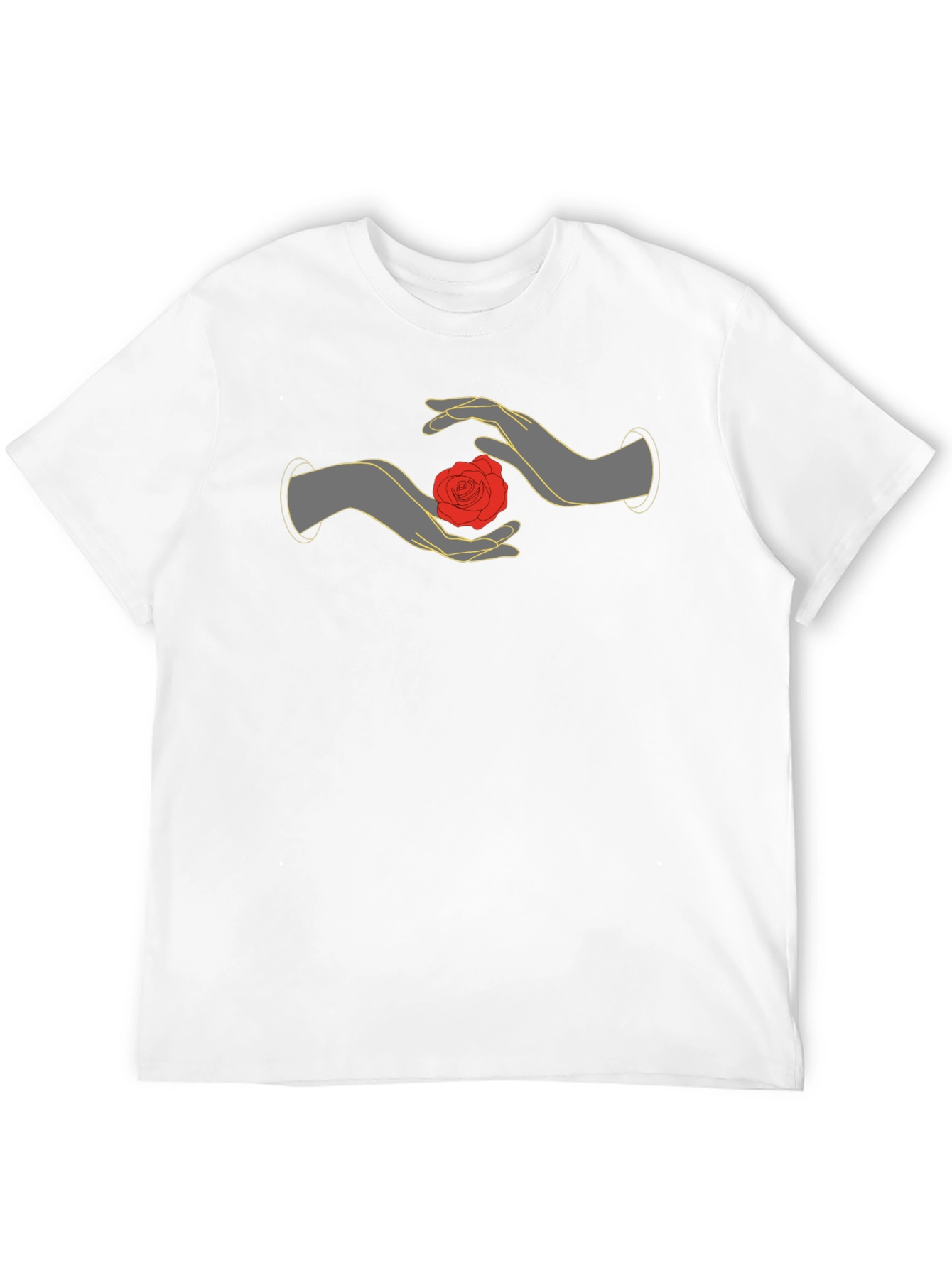 Mystic Rose Hands Graphic Tee - Black
