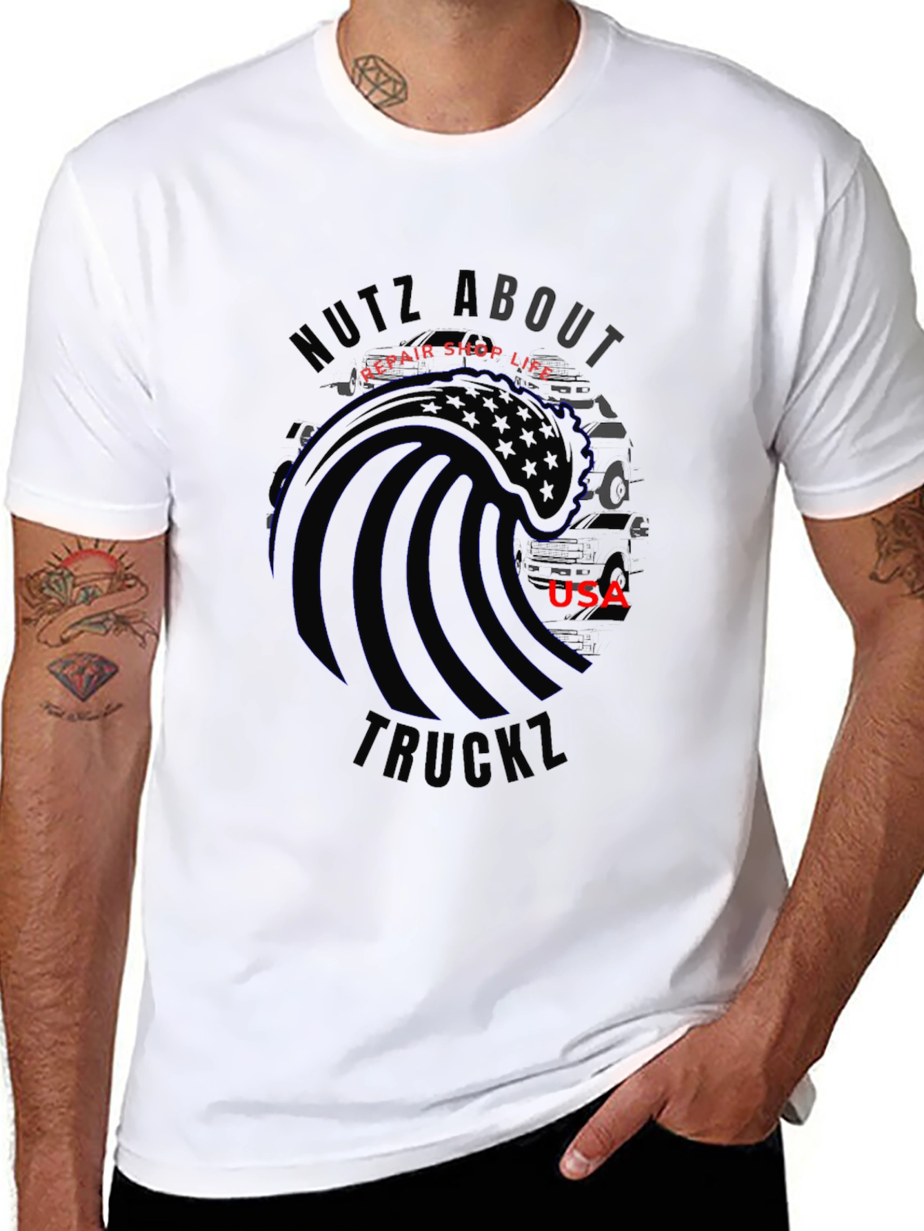 Nutz About Truckz USA T-Shirt