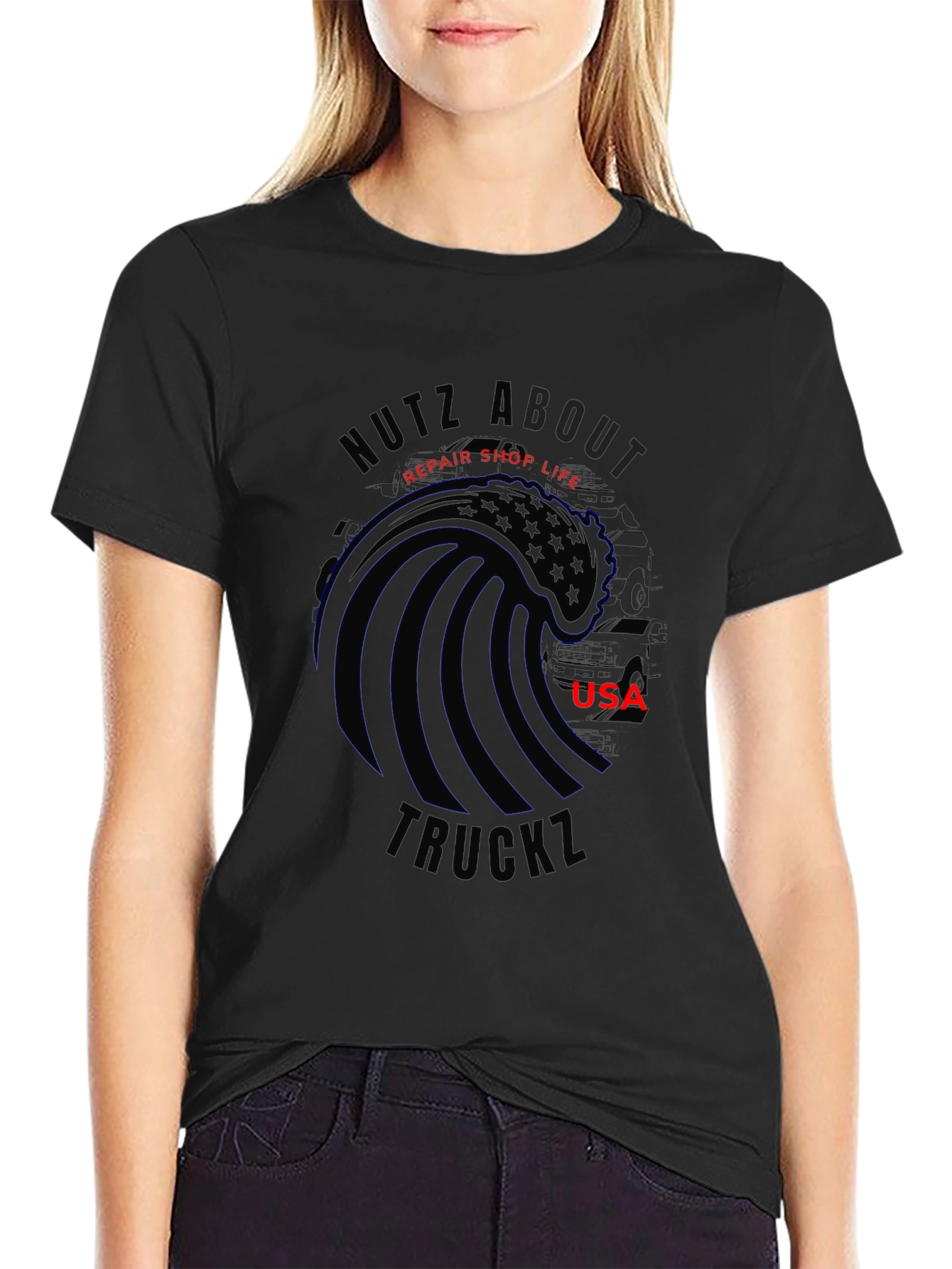 Nutz About Truckz USA T-Shirt