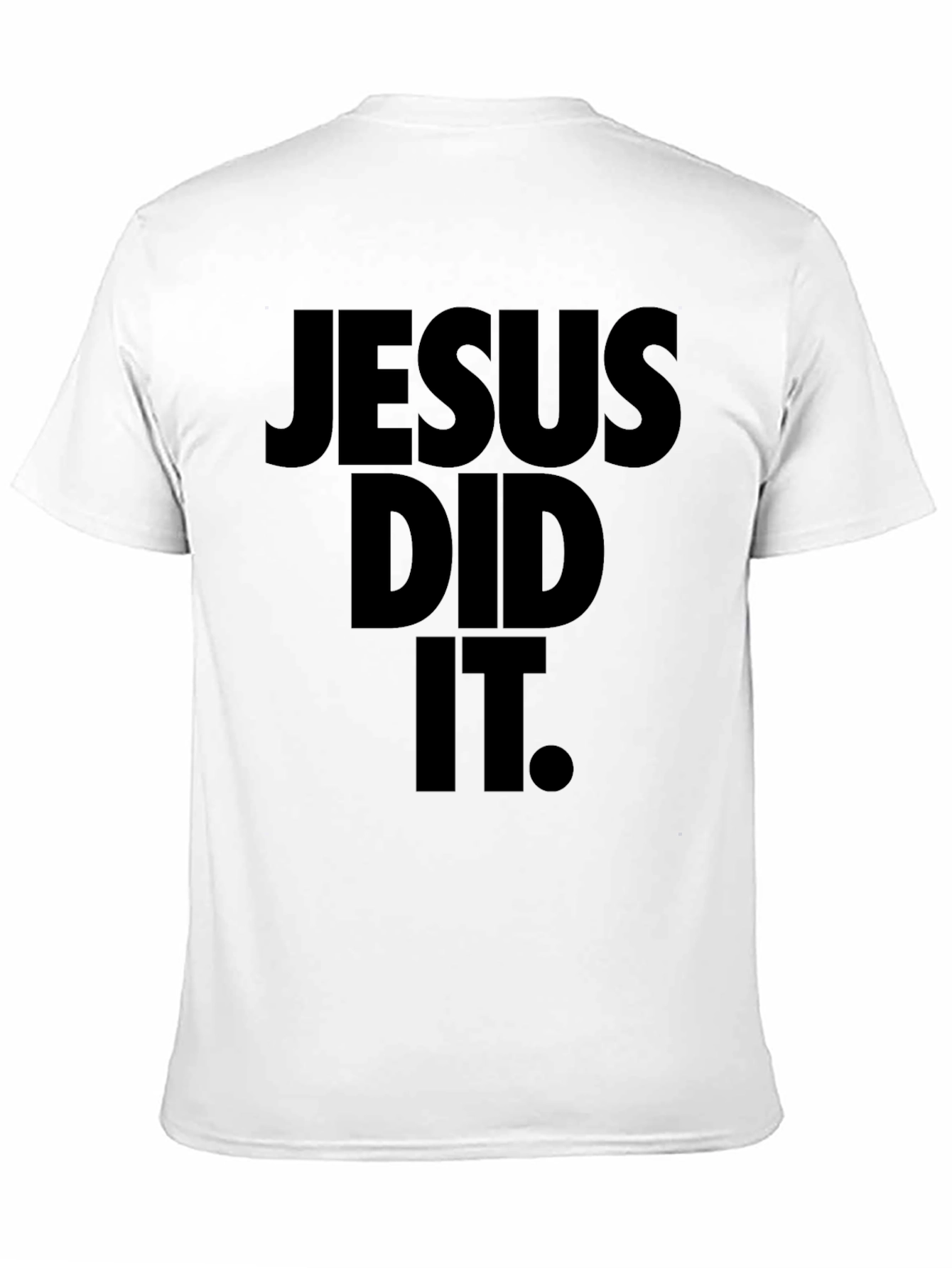 Jesus Did It Black Graphic Tee
