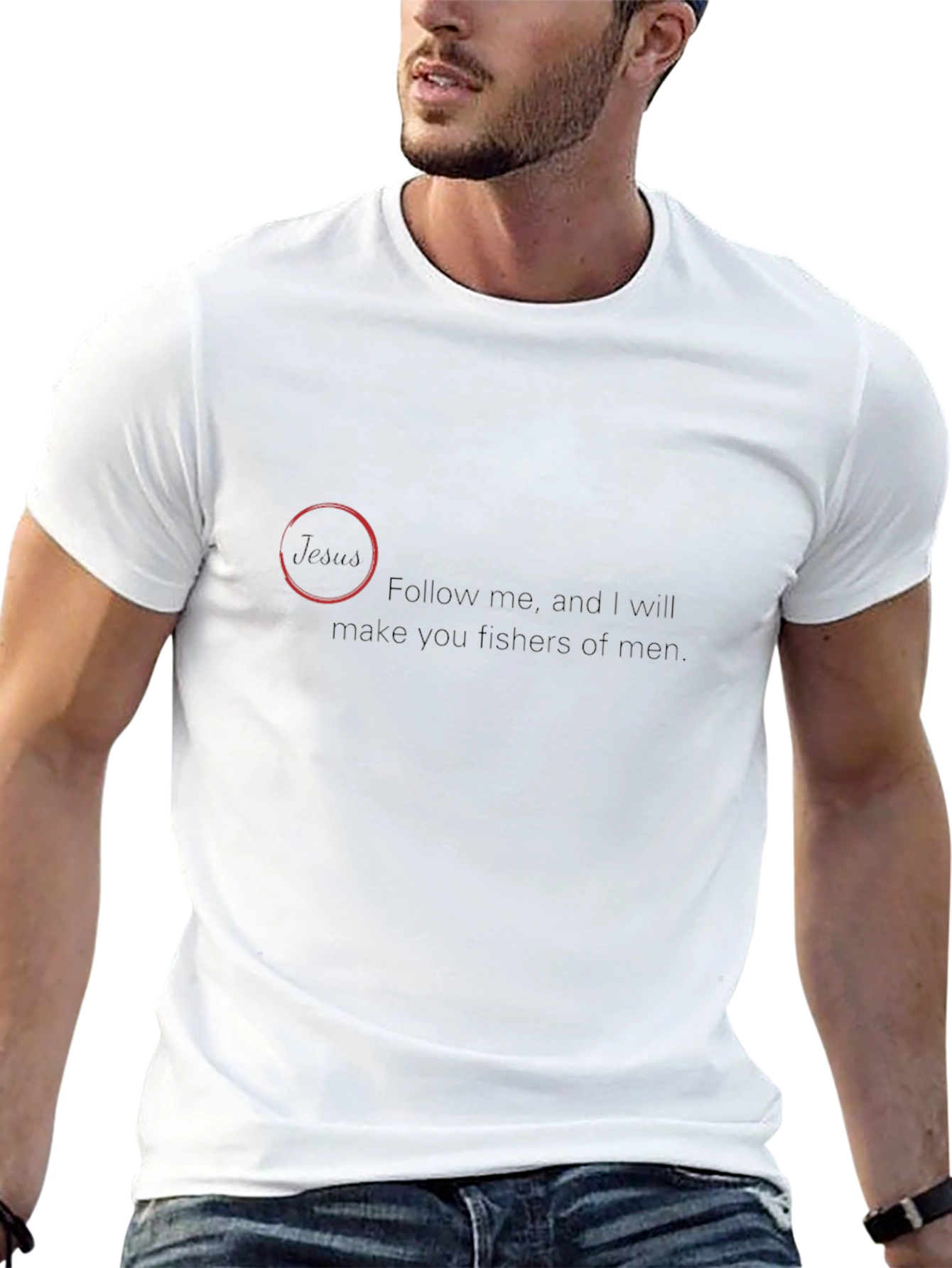 Mens Follow Me Graphic Tee