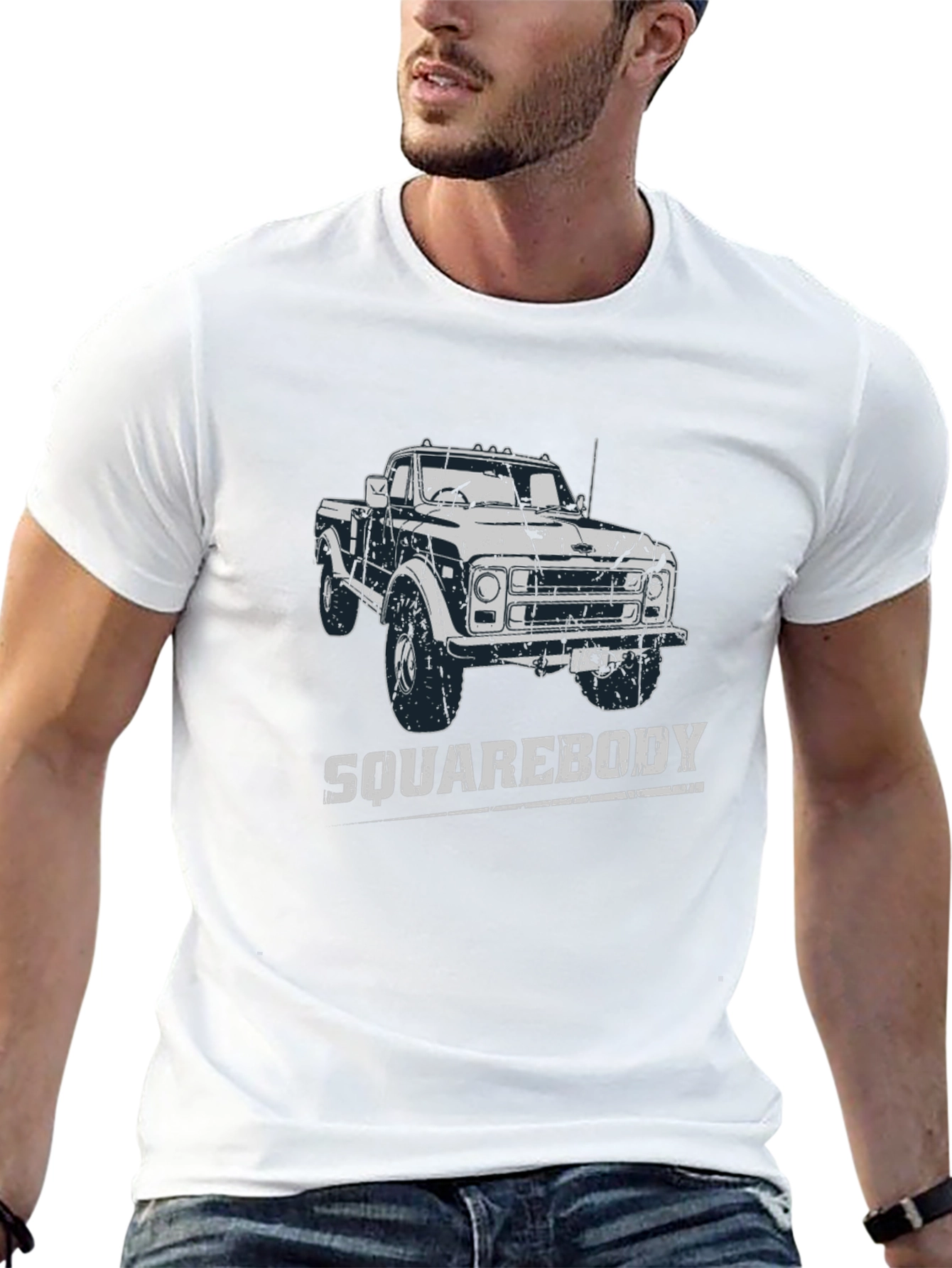 Squarebody Truck Graphic Tee - Black