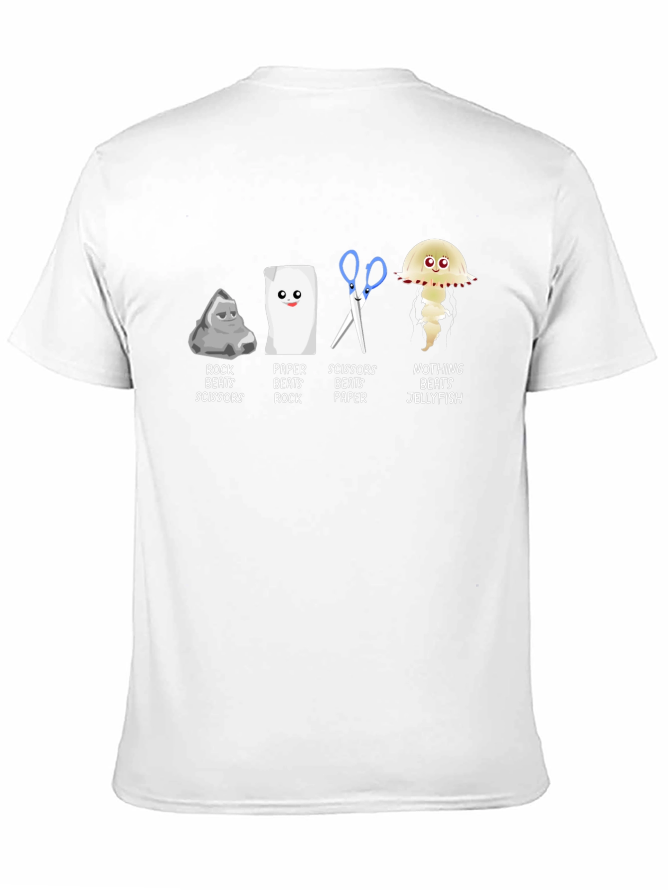 Rock Paper Scissors Jellyfish Graphic T-Shirt