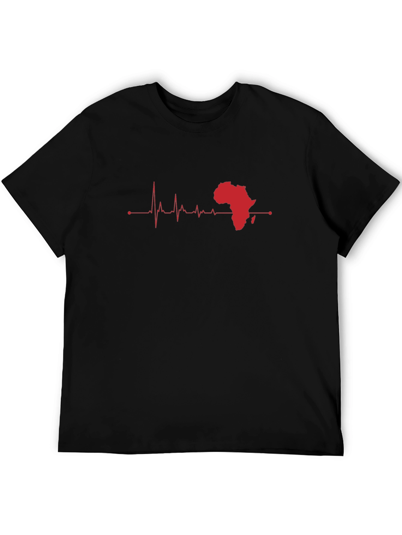 Africa Heartbeat T-Shirt - Black
