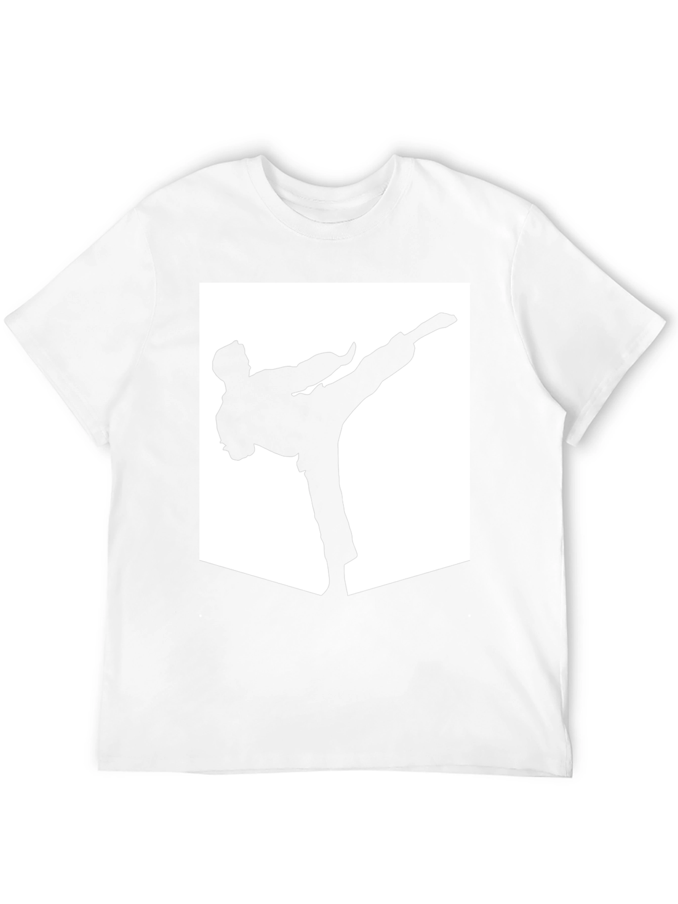Karate Kick Graphic T-Shirt - Black Cotton Tee