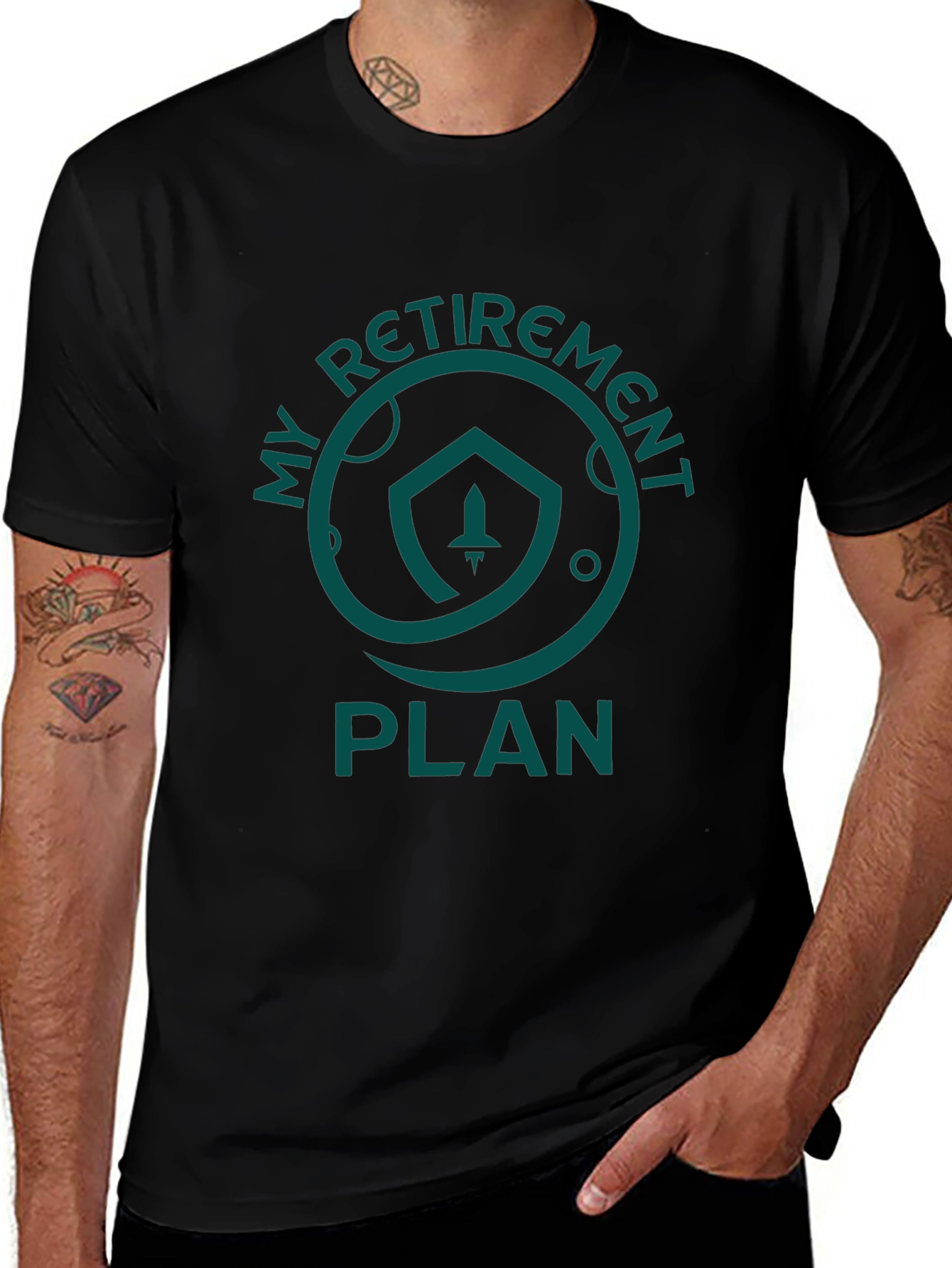 My Retirement Plan T-Shirt - Space Rocket Graphic Tee