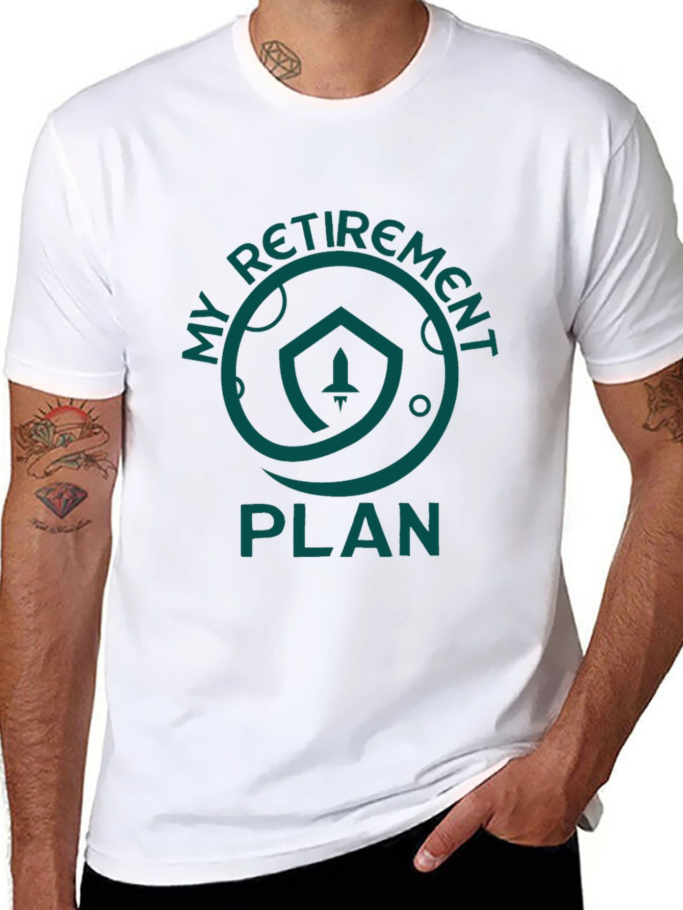 My Retirement Plan T-Shirt - Space Rocket Graphic Tee