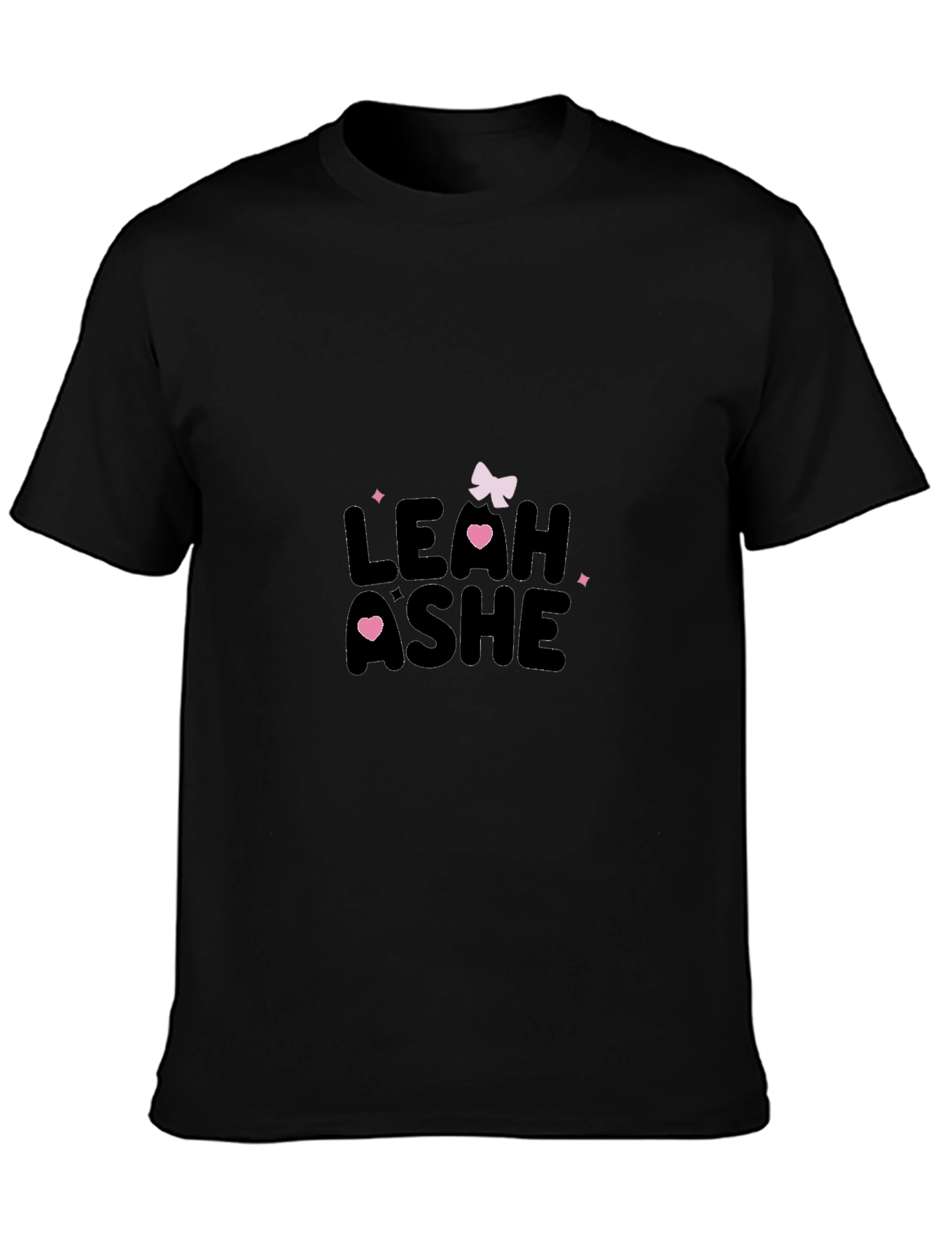 Mens Black Leah Ashe Graphic T-Shirt