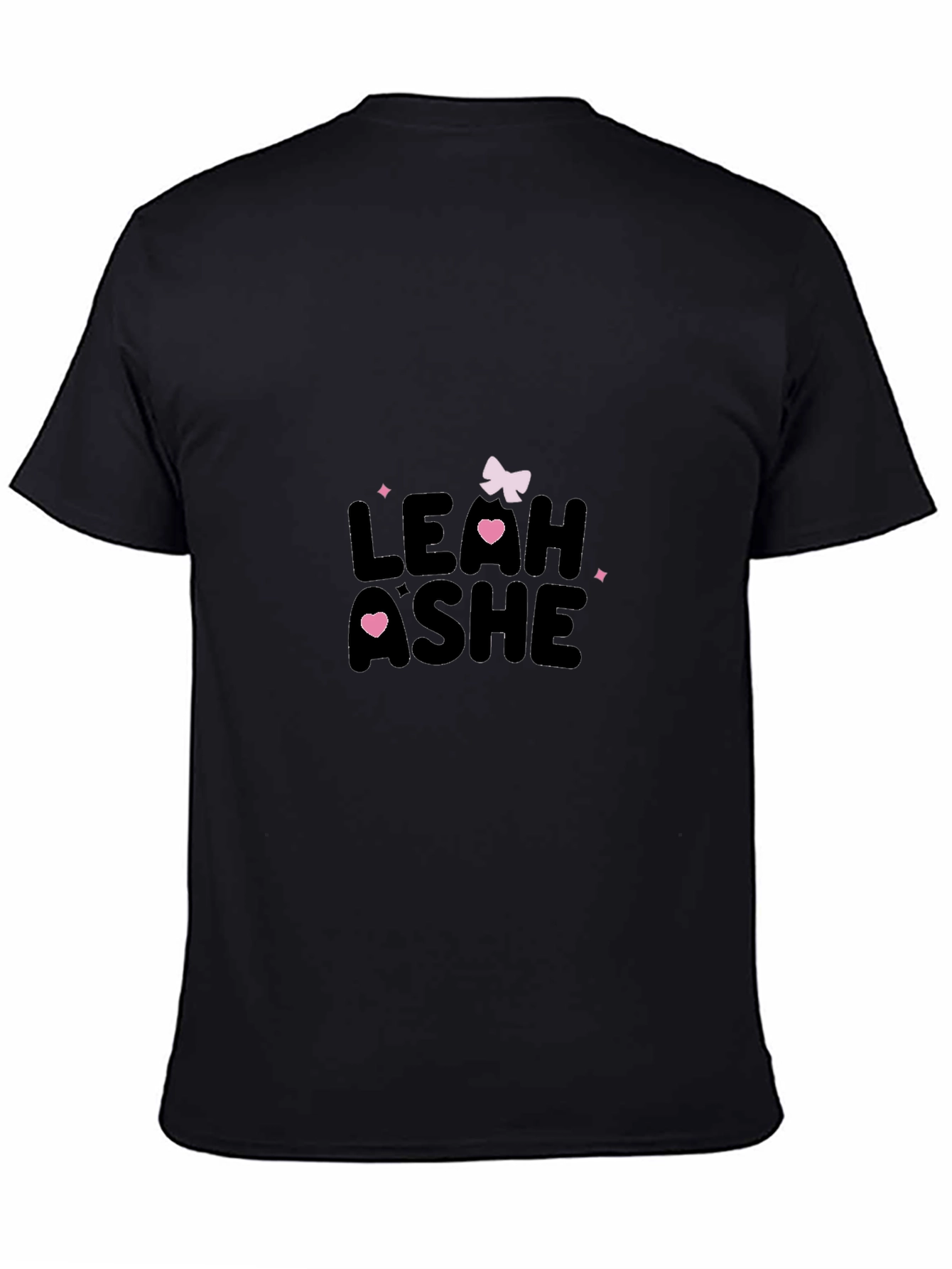 Mens Black Leah Ashe Graphic T-Shirt