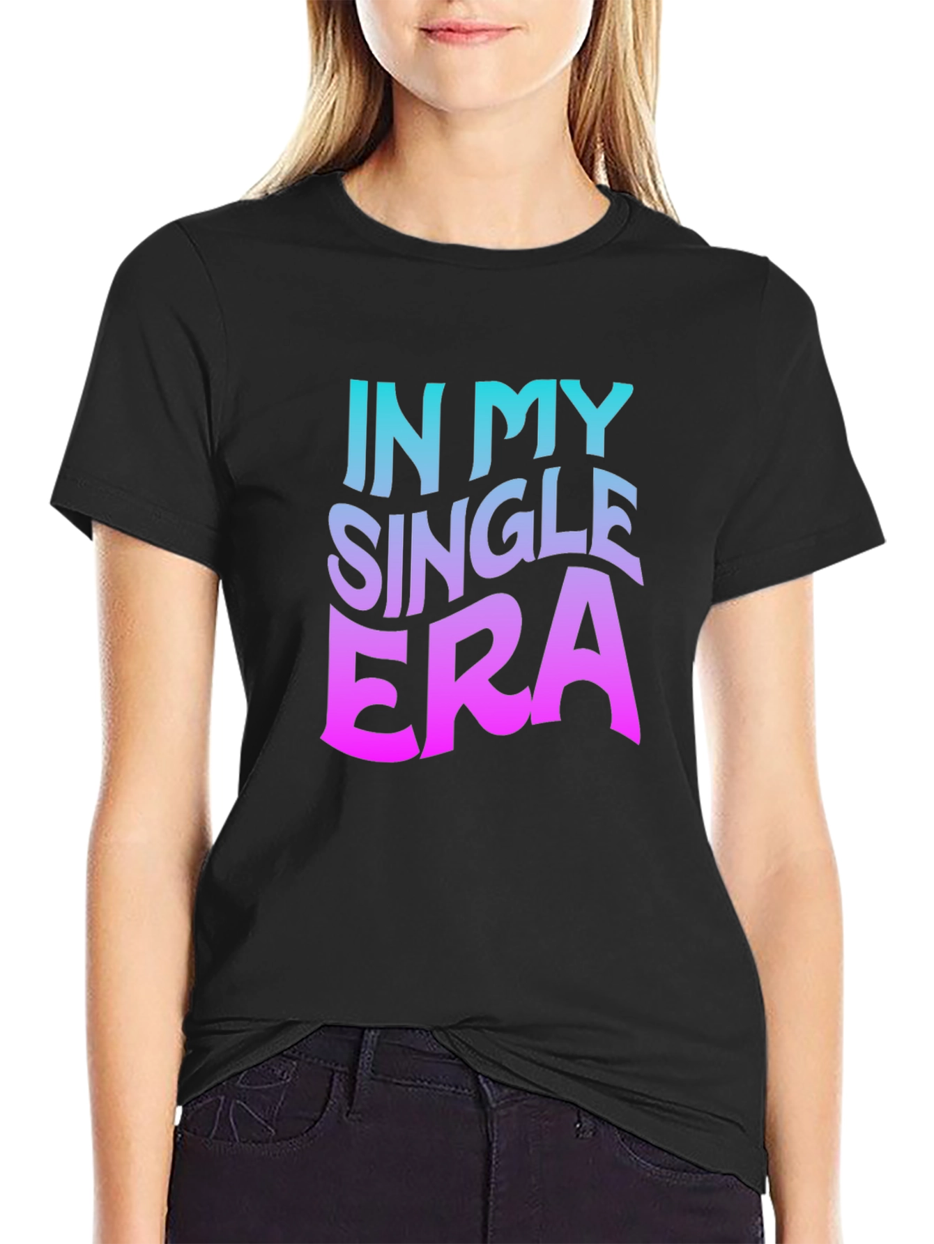 In My Single Era Black Graphic Tee