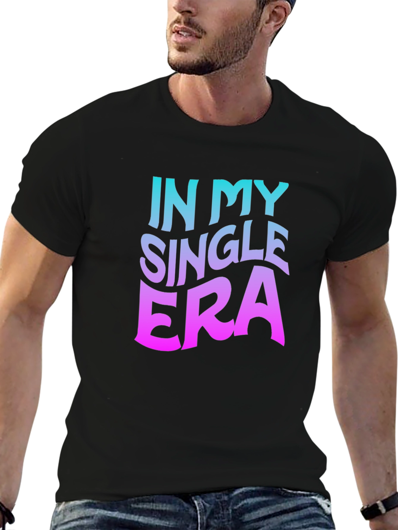 In My Single Era Black Graphic Tee