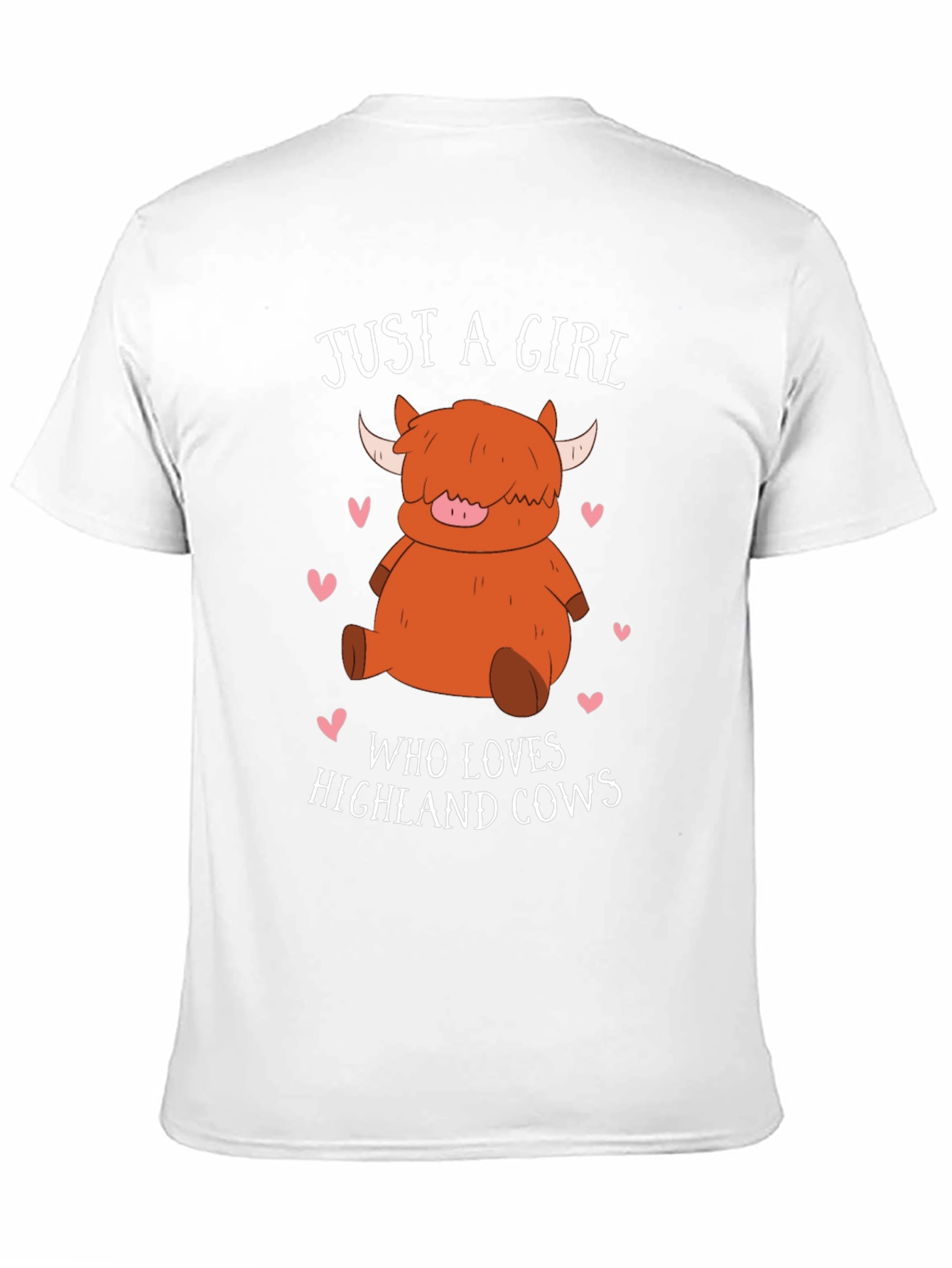 Girl Who Loves Highland Cows Graphic T-Shirt
