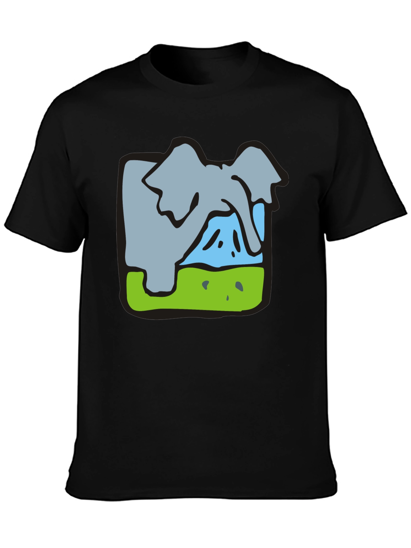 Elephant Graphic Tee - Soft Cotton Blend