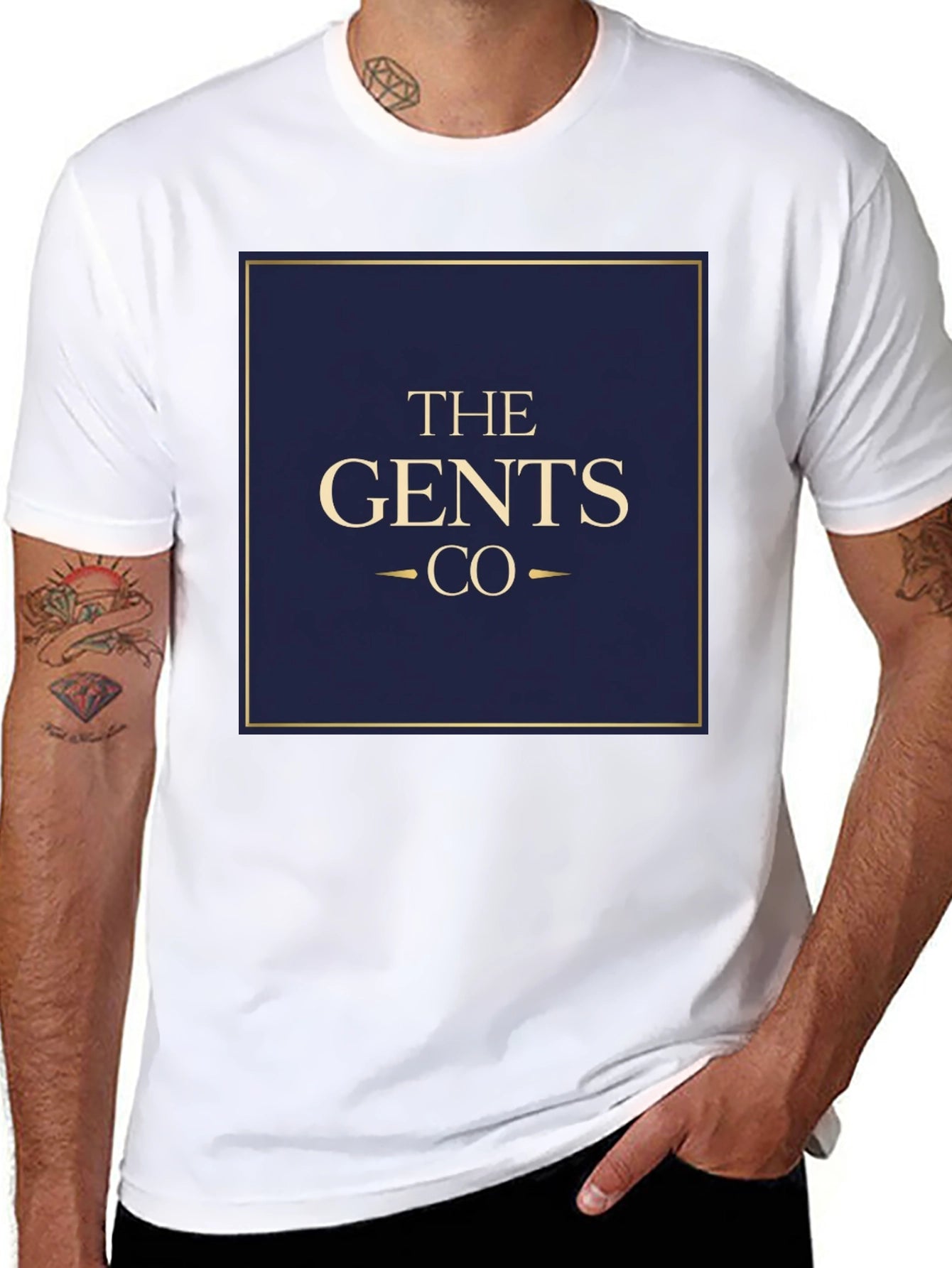 The Gents Co. Mens Black Graphic T-Shirt