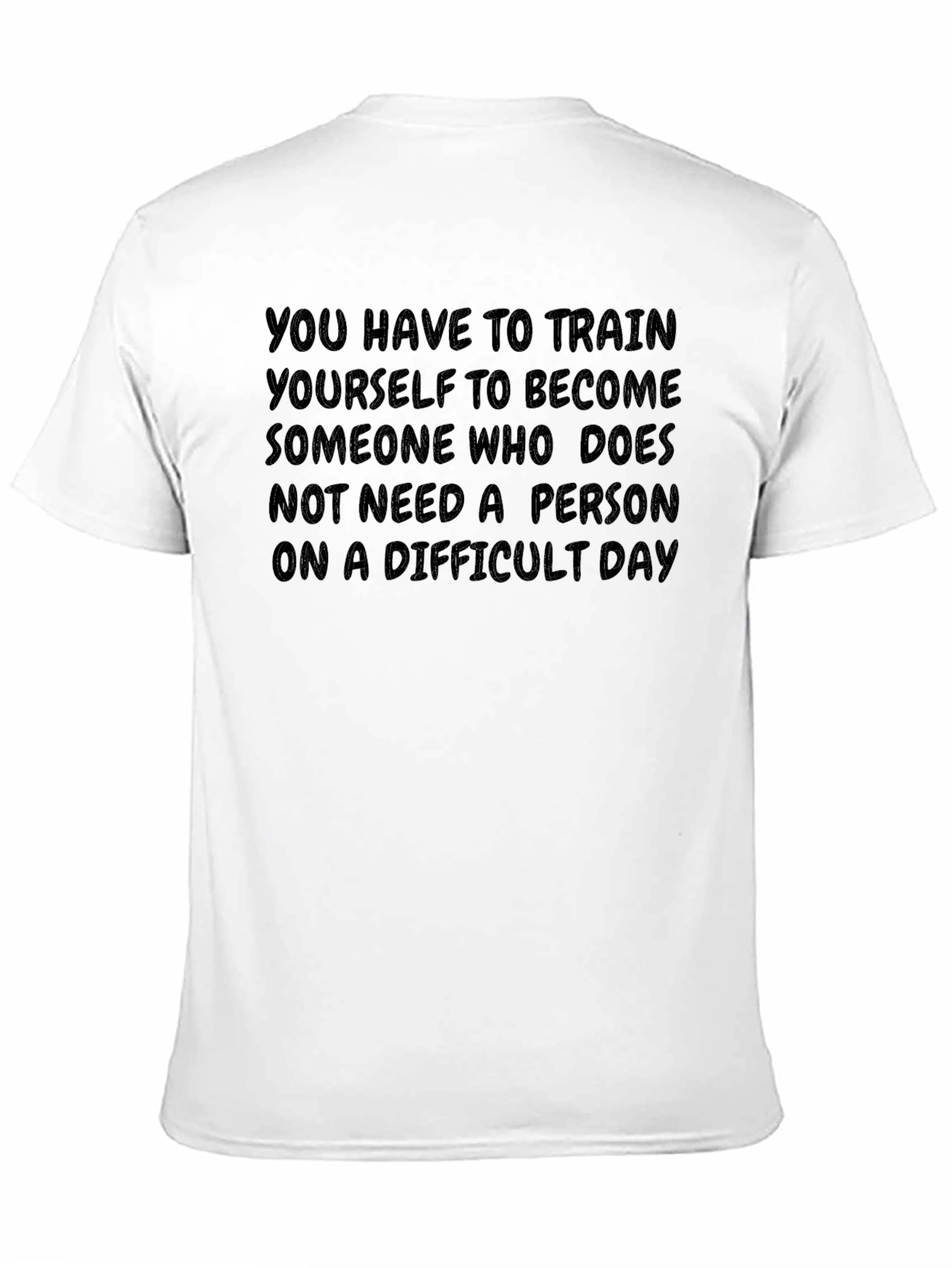 Motivational Graphic Tee: Self-Reliance