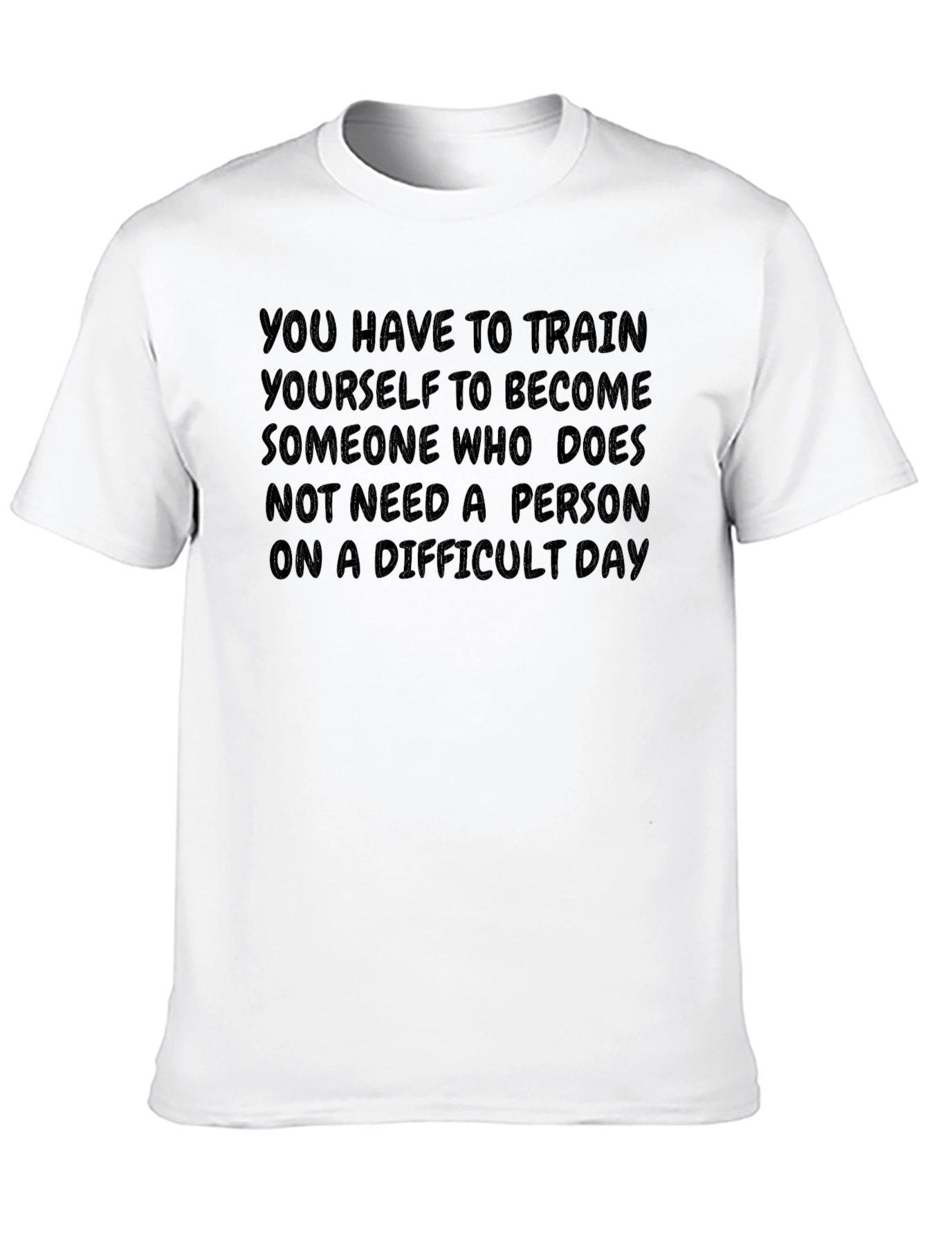 Motivational Graphic Tee: Self-Reliance
