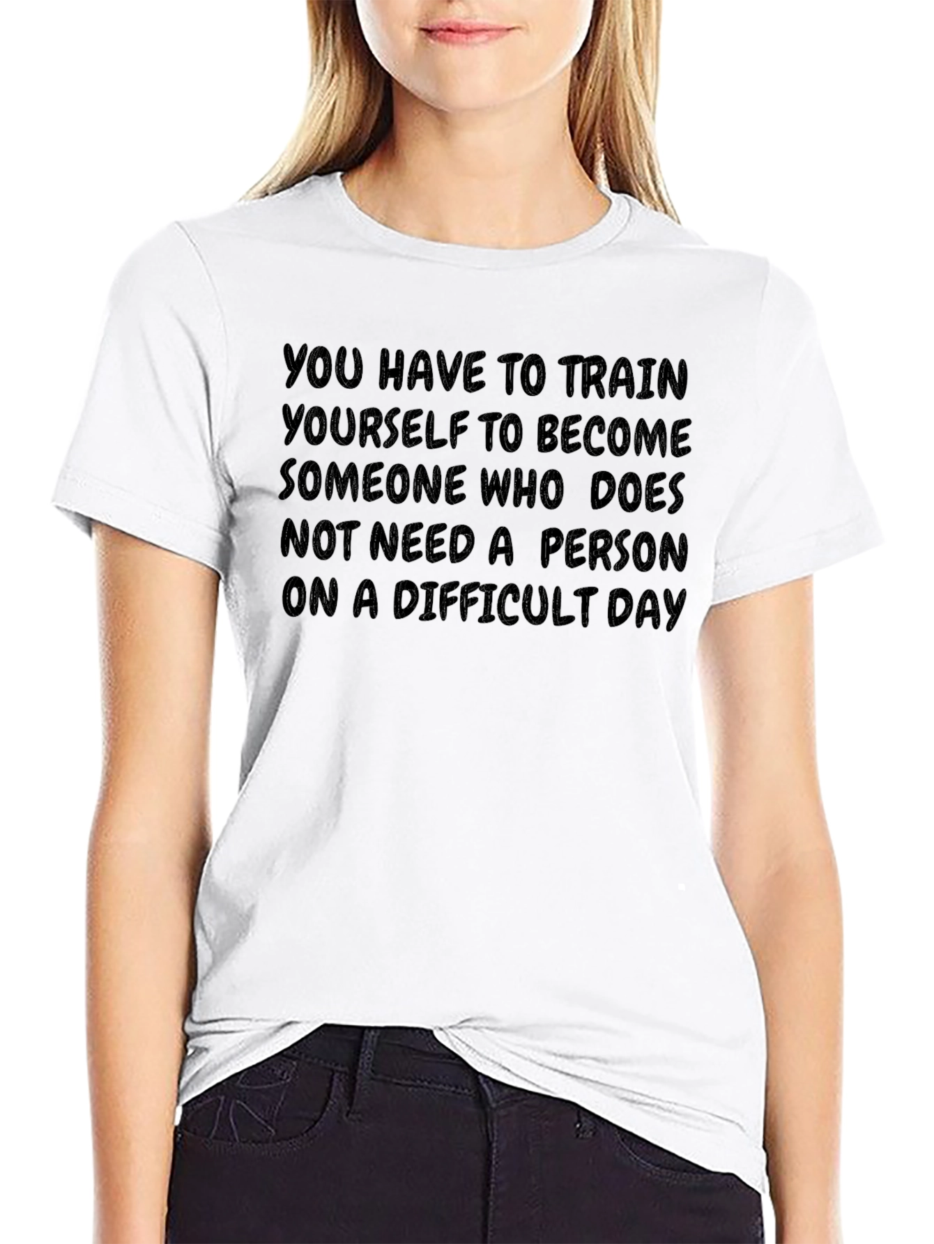 Motivational Graphic Tee: Self-Reliance