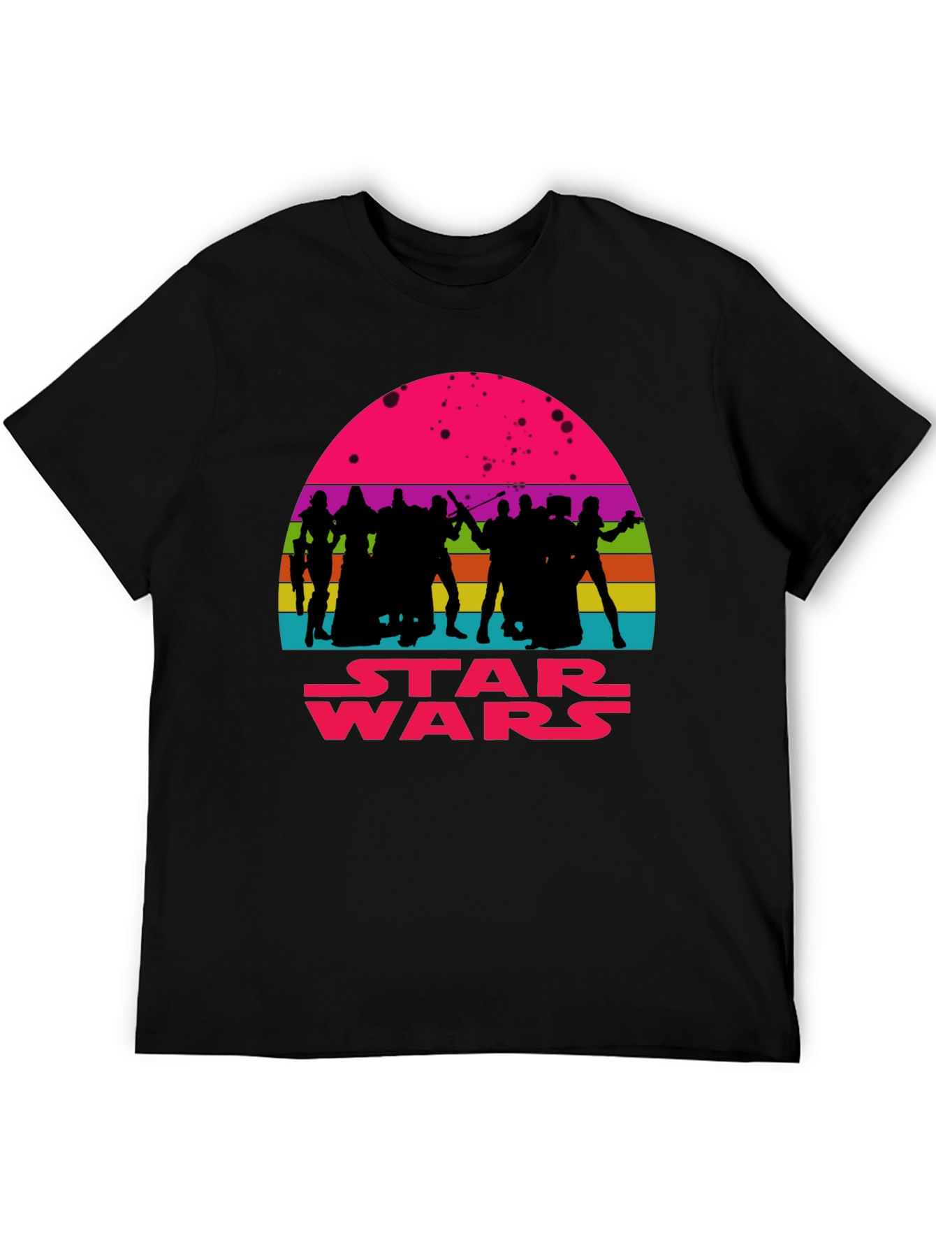 Star Wars Retro Sunset Graphic Tee - Black