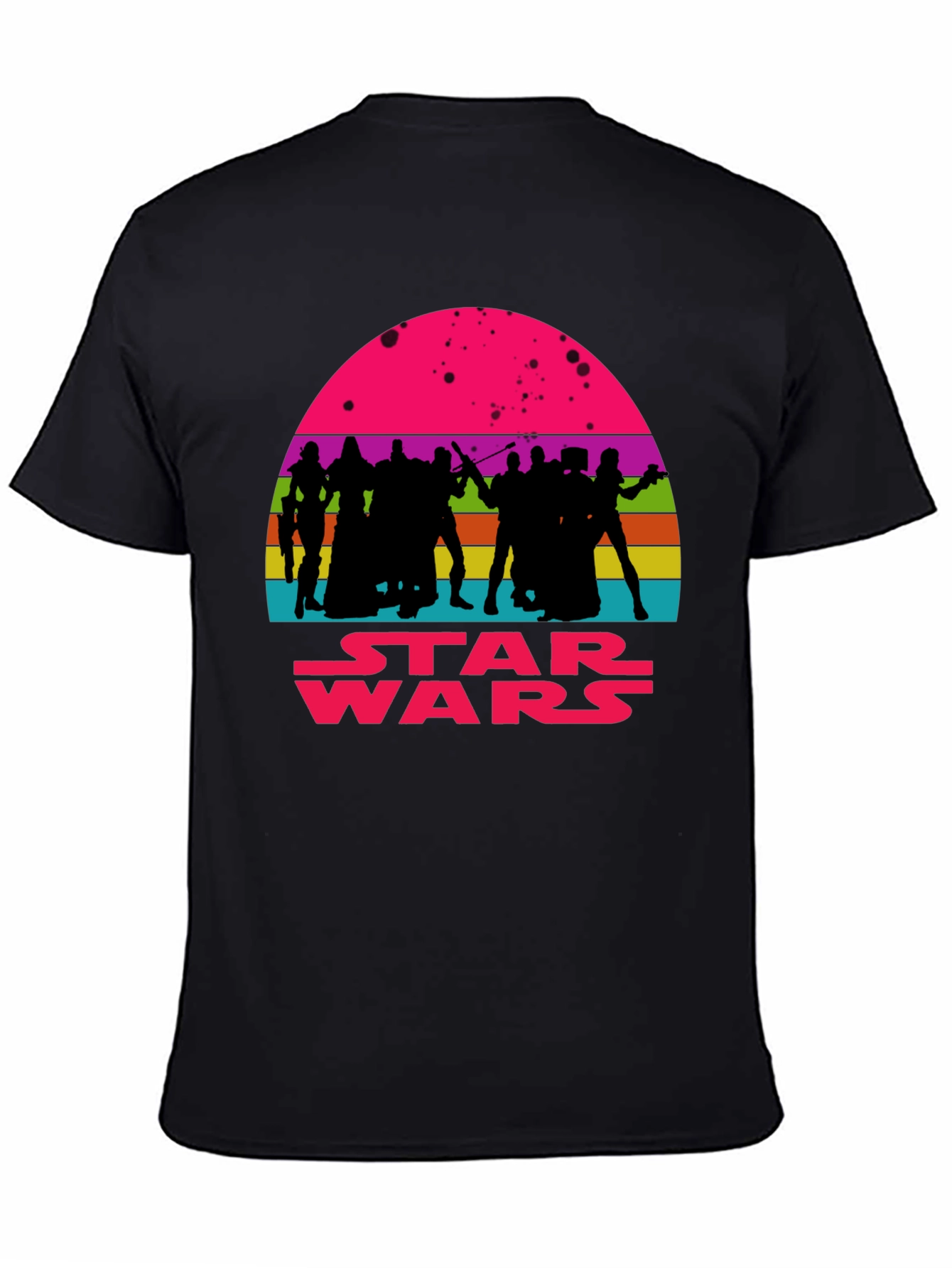Star Wars Retro Sunset Graphic Tee - Black
