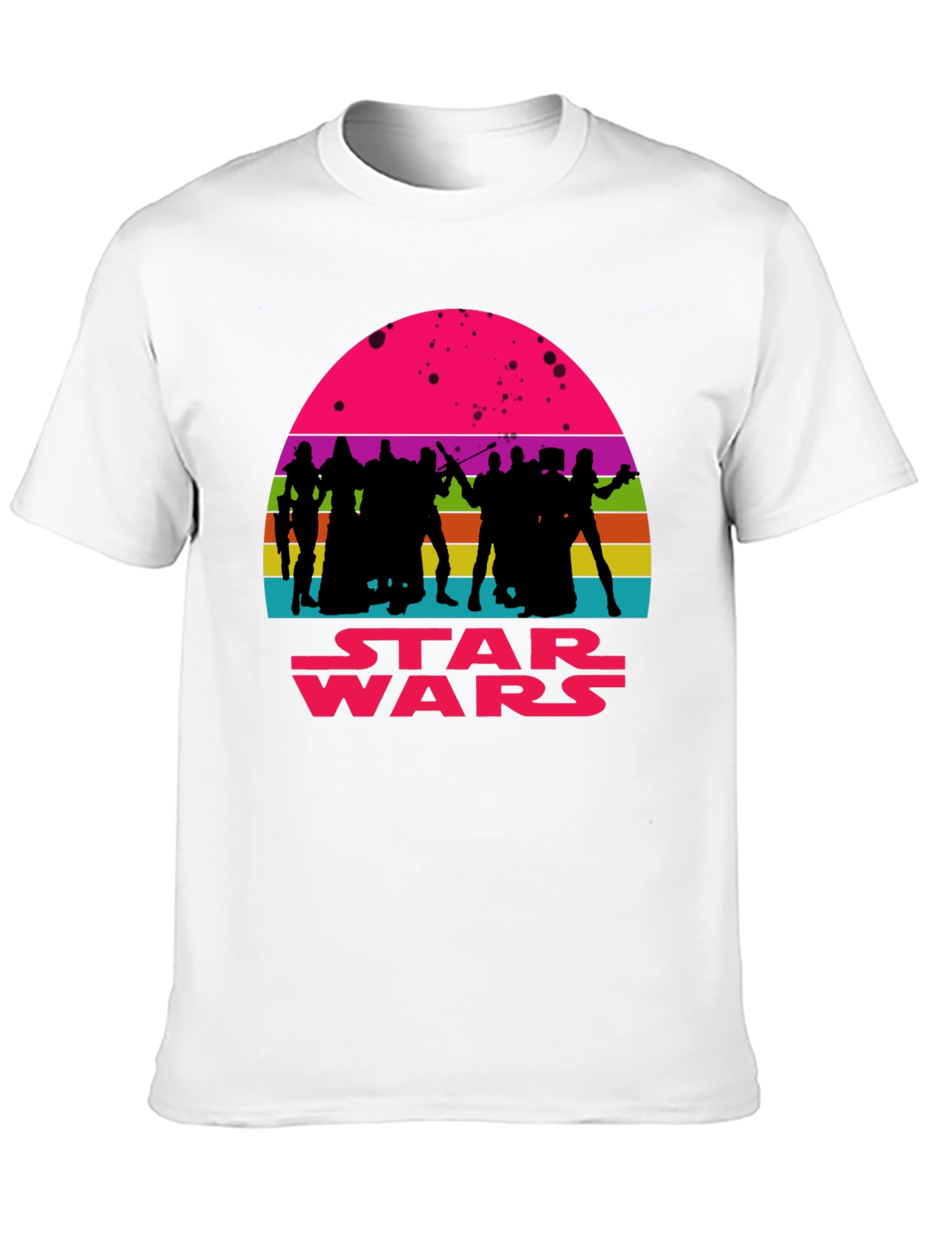 Star Wars Retro Sunset Graphic Tee - Black