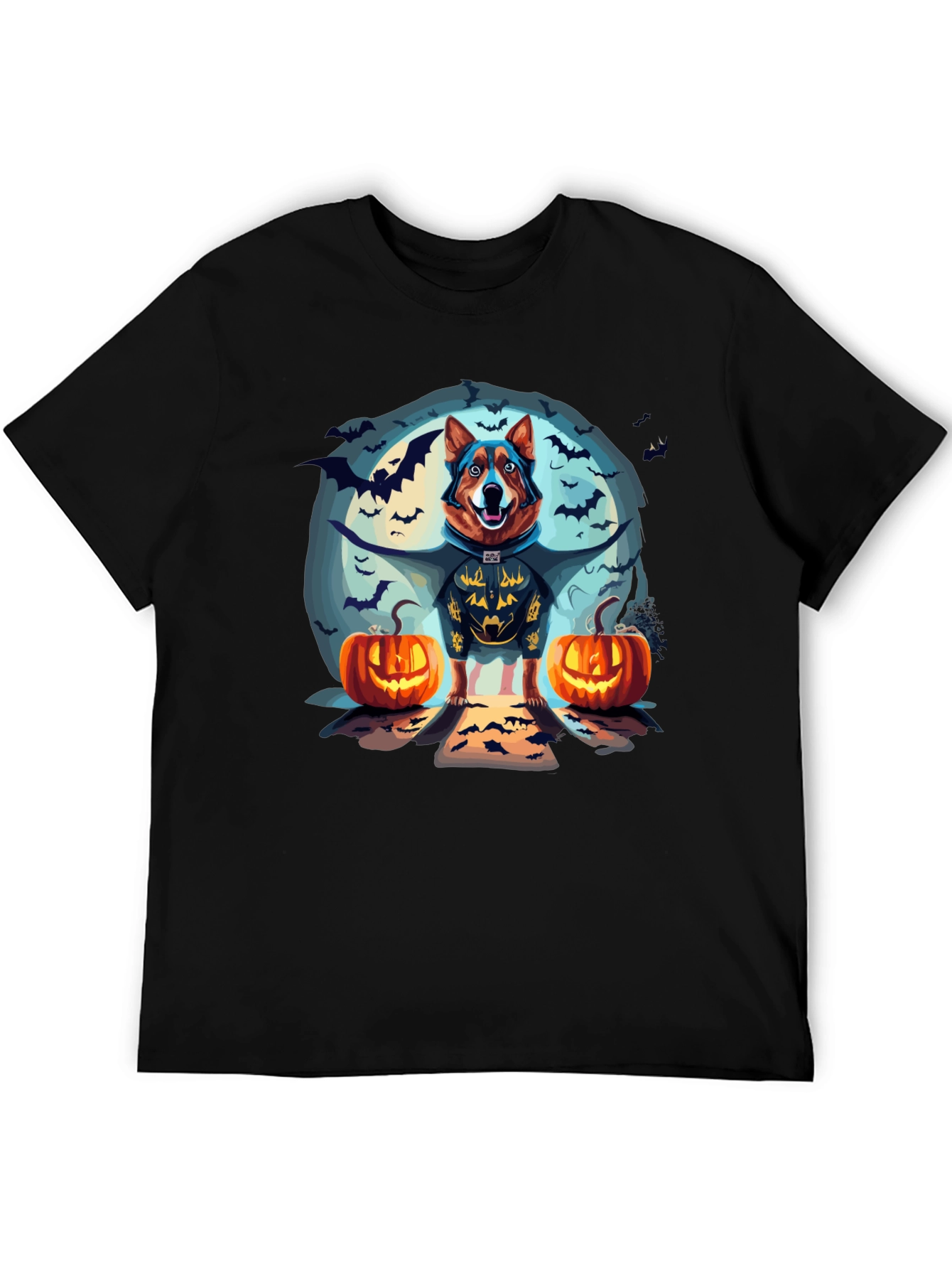 Halloween Dog Graphic T-Shirt