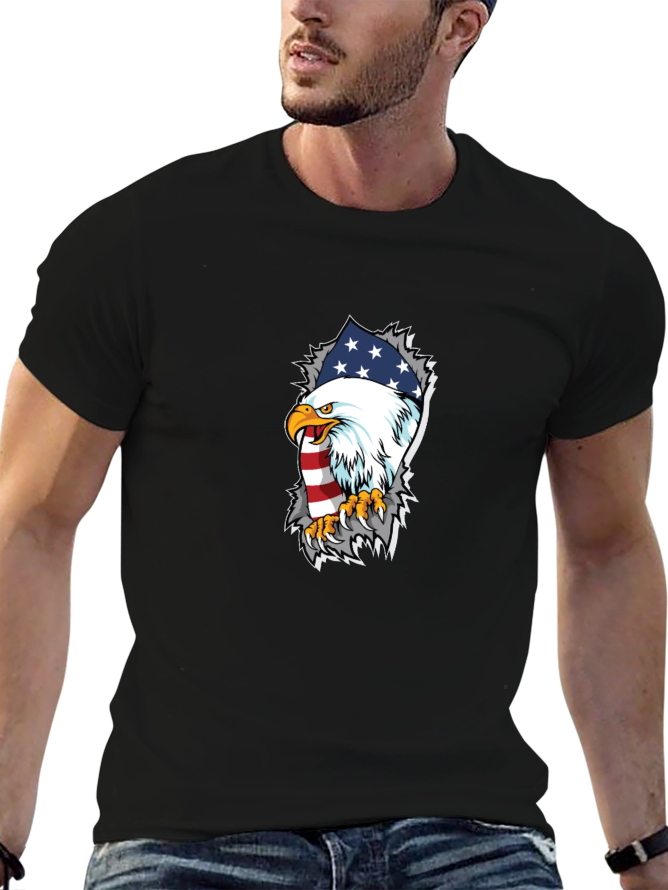 American Eagle Flag Graphic T-Shirt