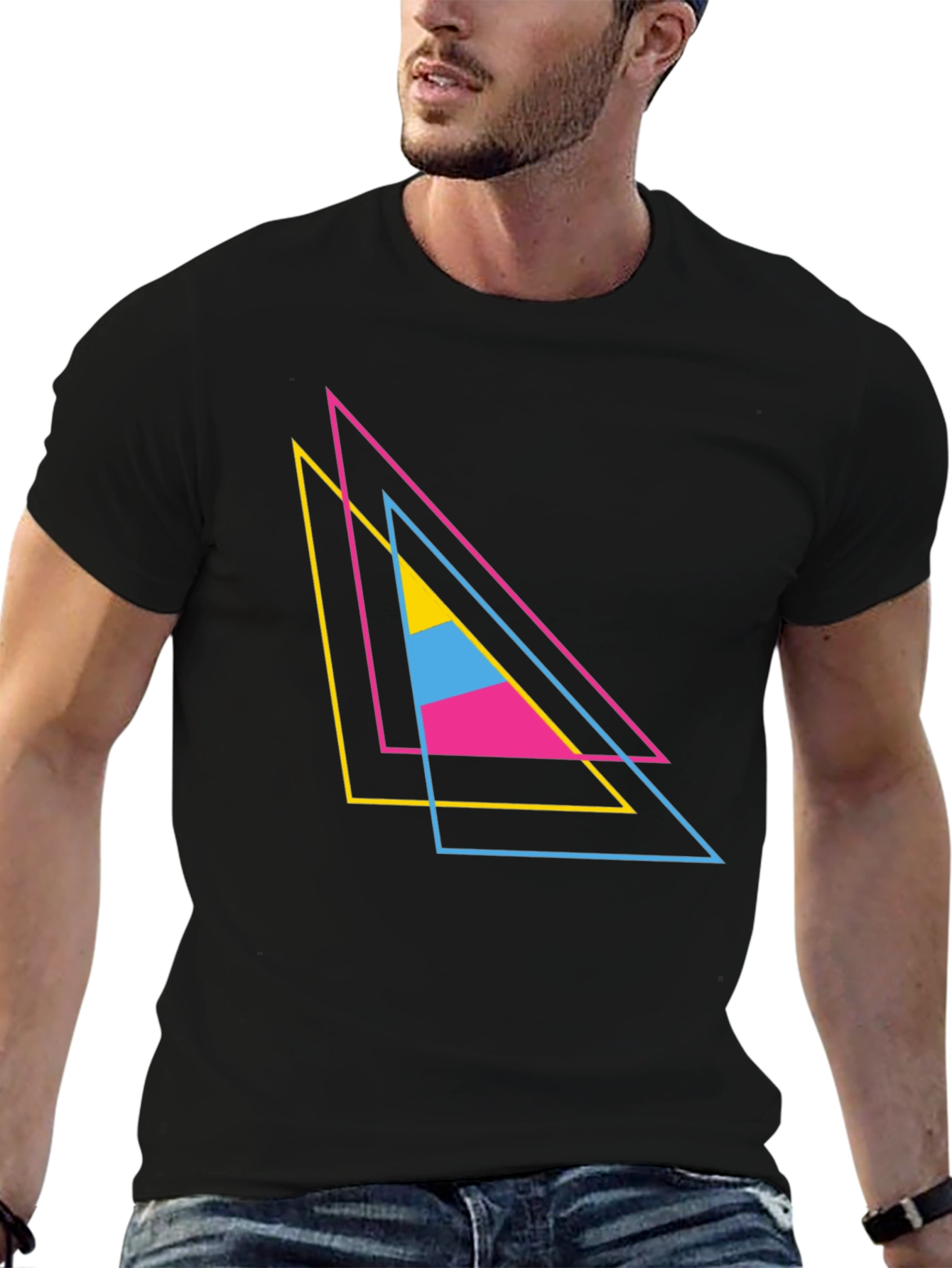 Geometric Triangle T-Shirt