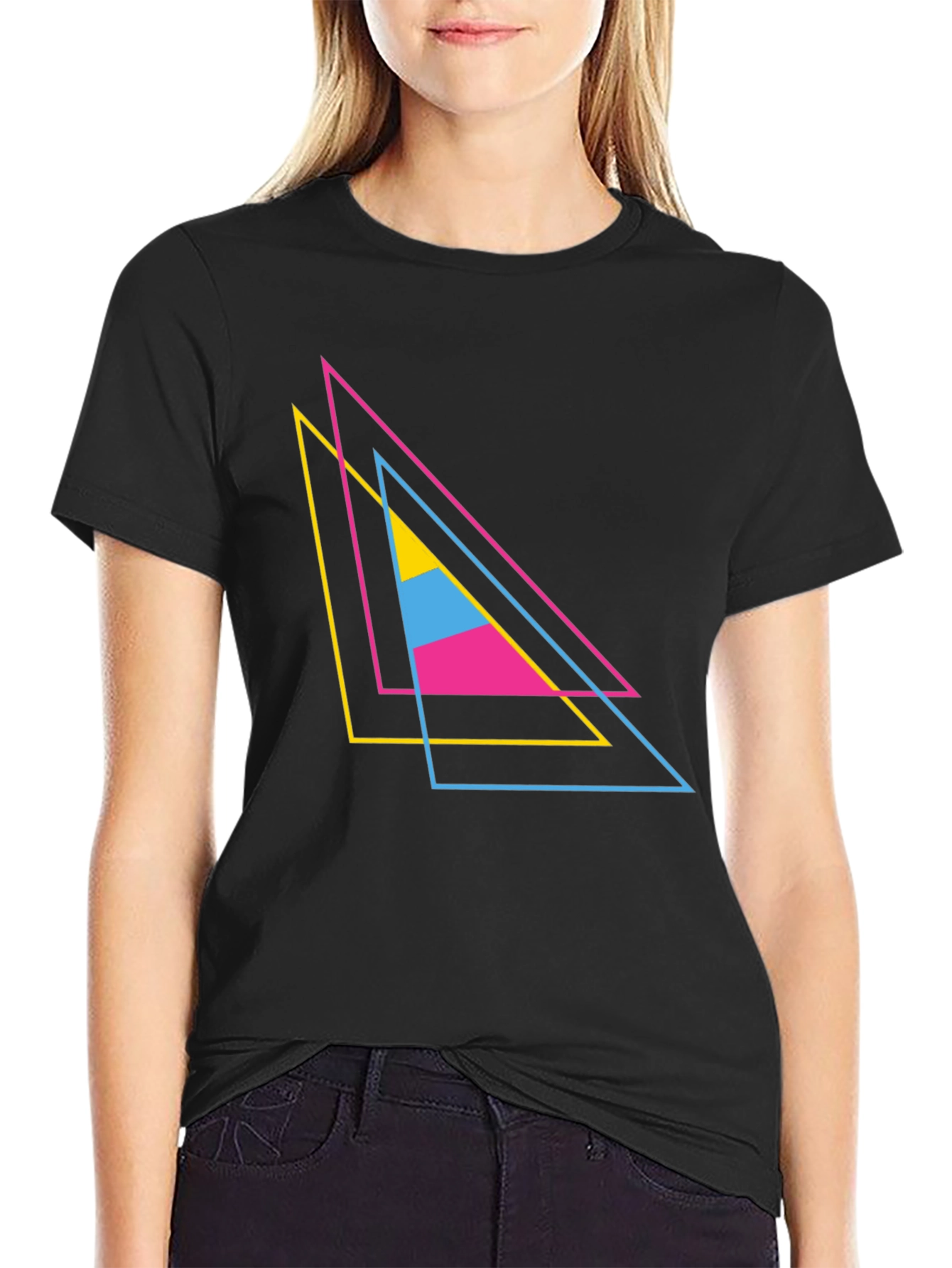 Geometric Triangle T-Shirt