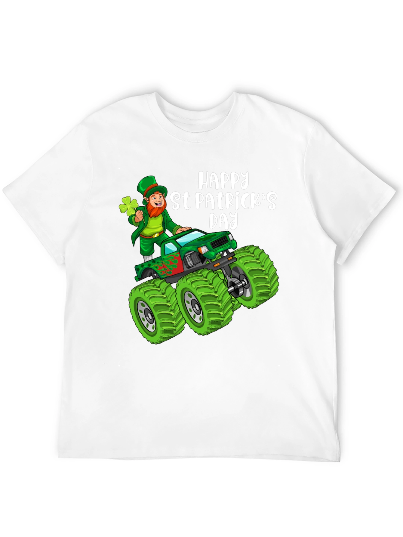 St. Patricks Day Leprechaun Monster Truck T-Shirt