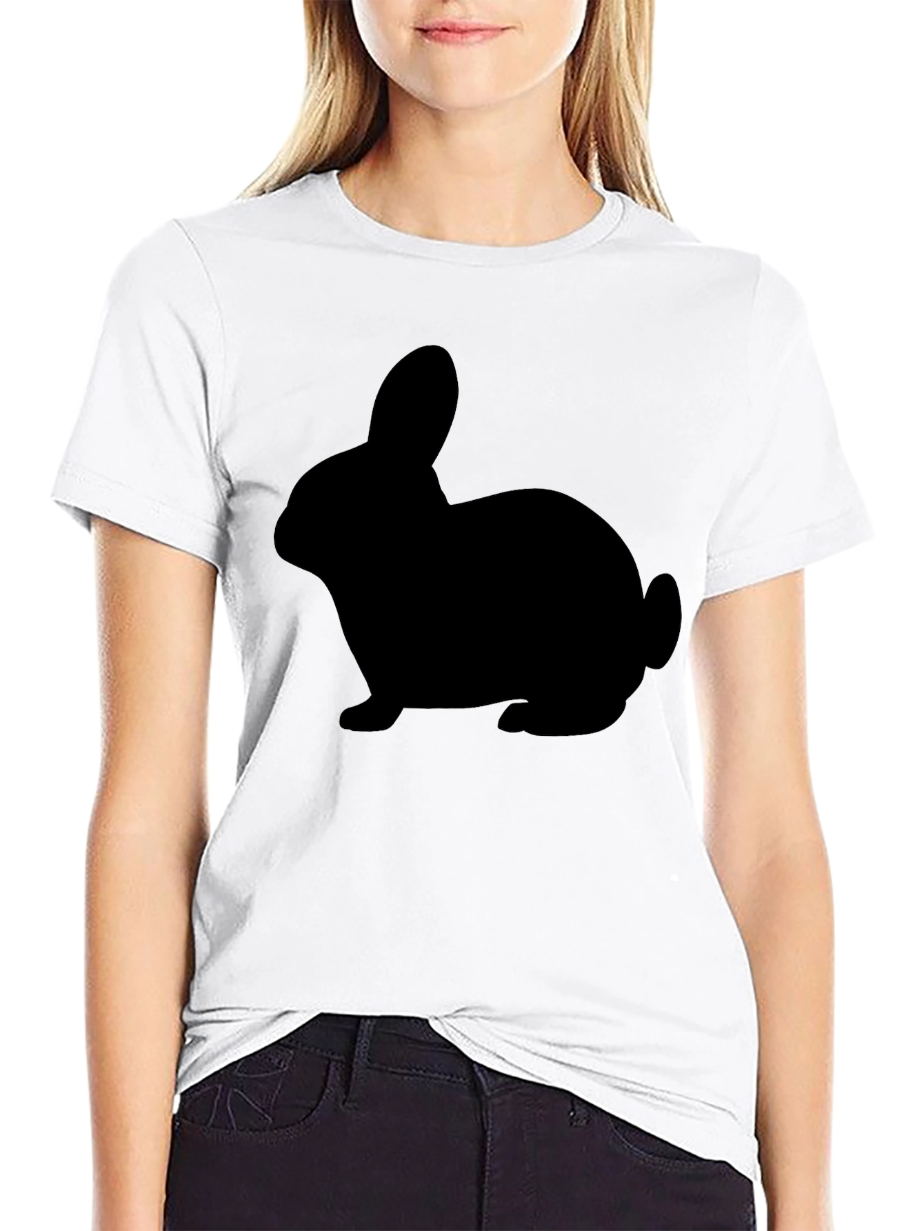 Black Rabbit Silhouette Tee - Classic Unisex Fit