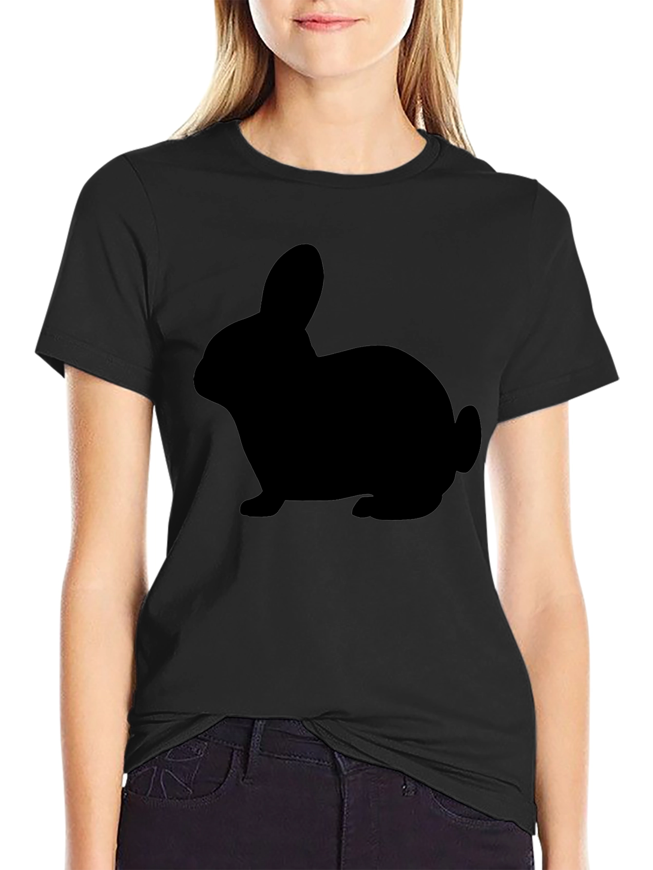 Black Rabbit Silhouette Tee - Classic Unisex Fit