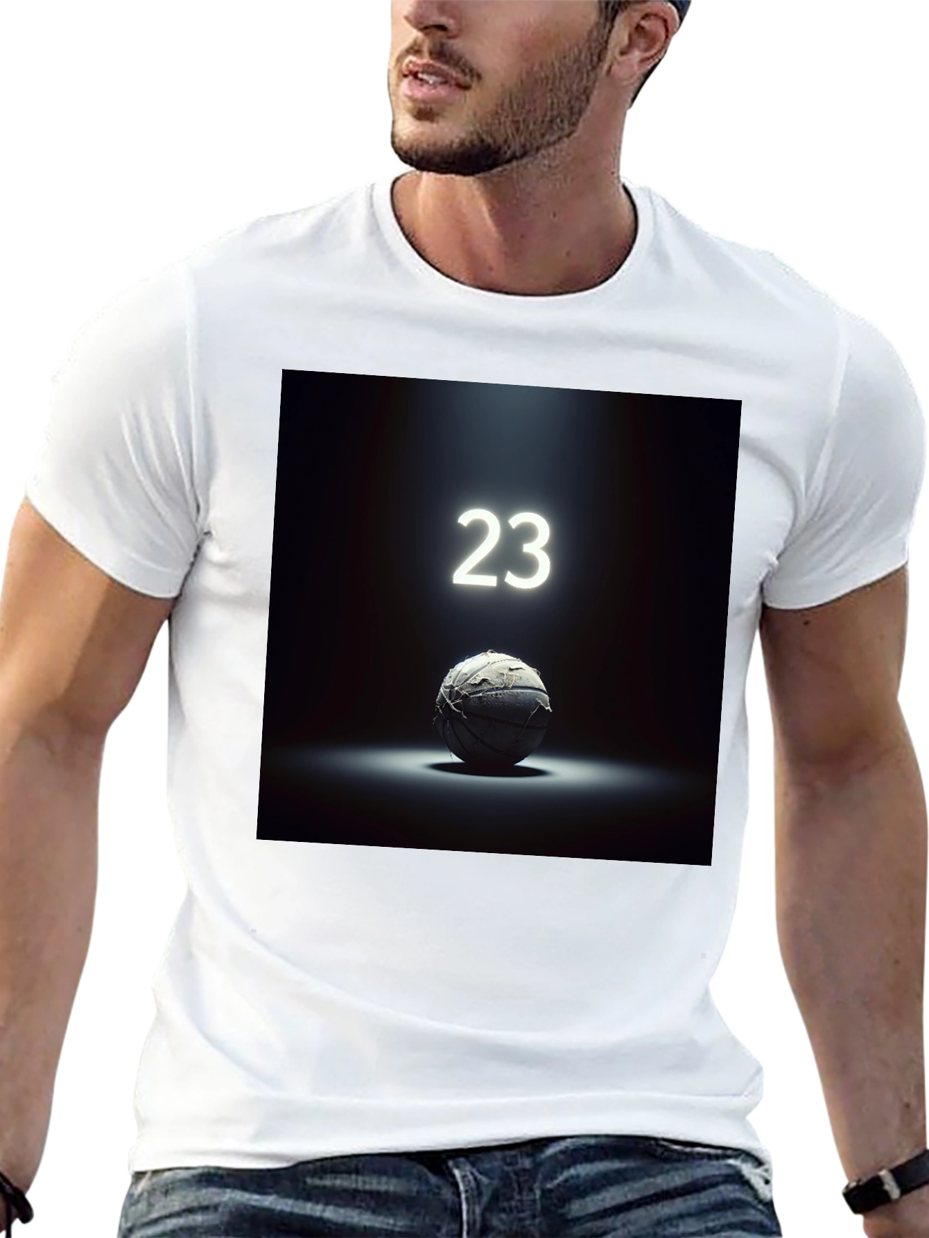 Retro Basketball Tee - 23 Spotlight