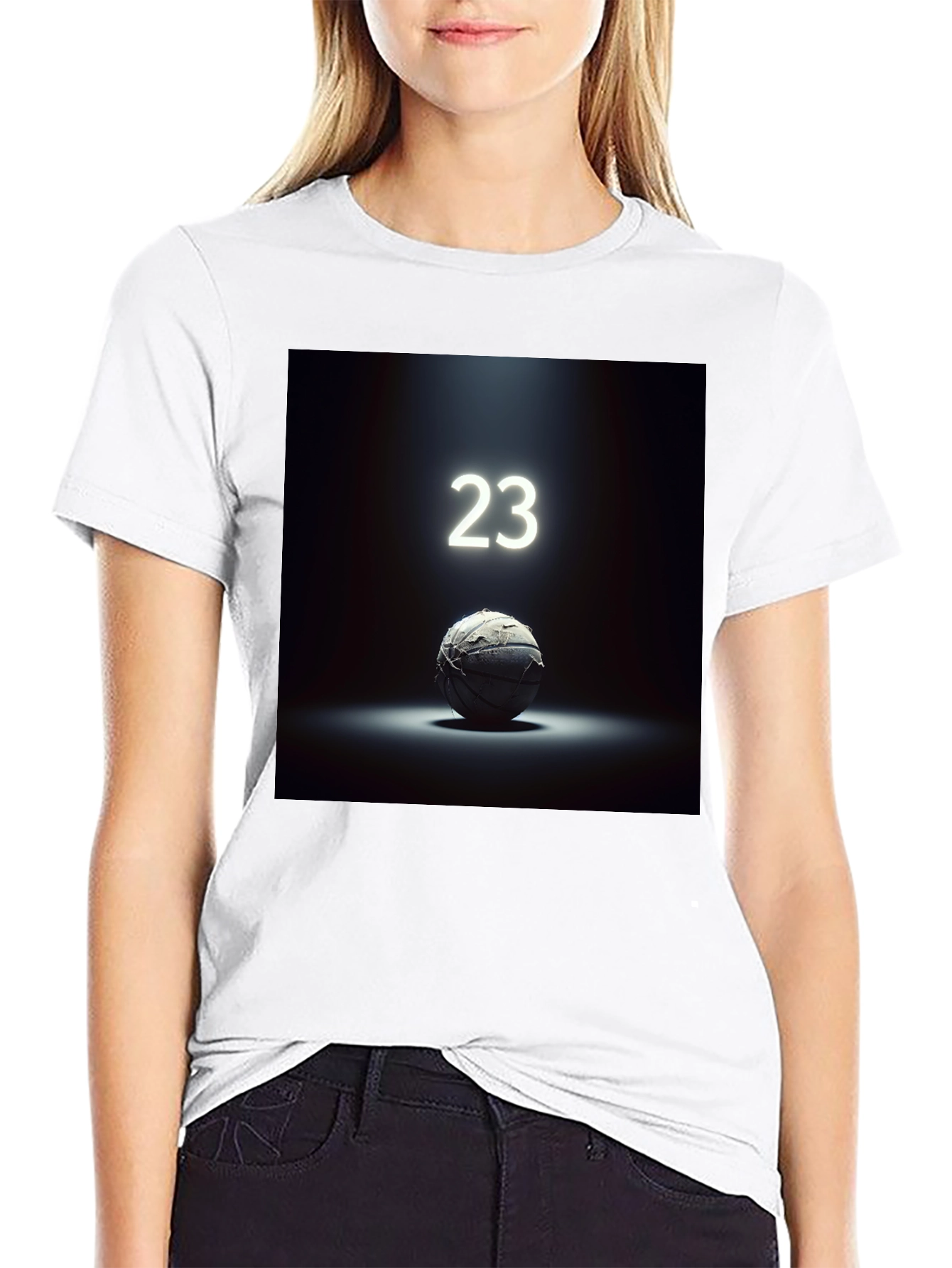Retro Basketball Tee - 23 Spotlight