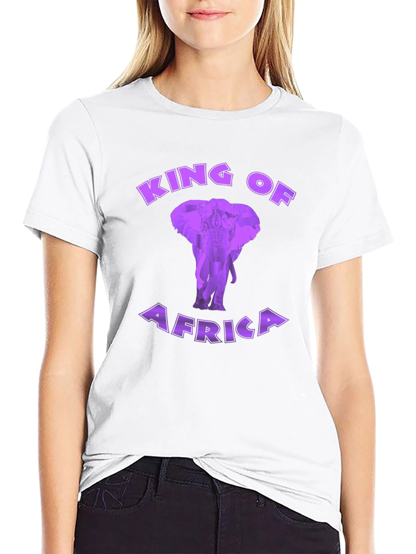 King of Africa Elephant Graphic T-Shirt